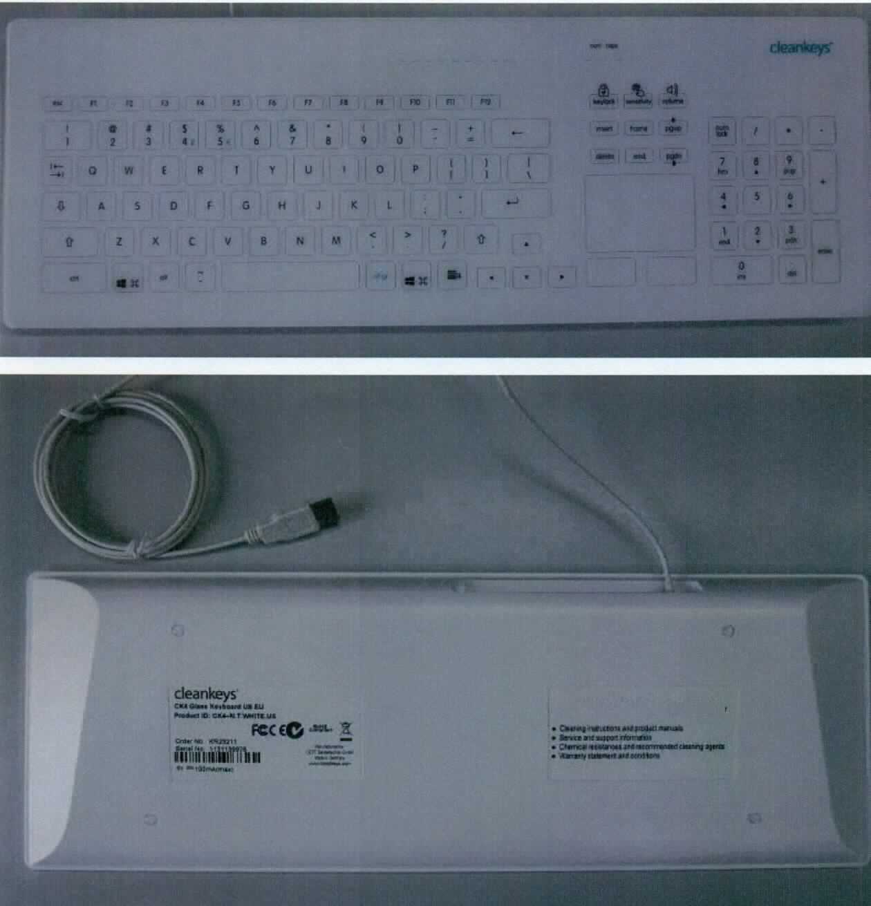 Sog. "Folientastatur unter Glasplatte", in Form einer kombinierten Maschine aus Tastatur (Haupttätigkeit bzw. Hauptfunktion) und XY-Koordinateneingabeeinheit.

Das Gerät besteht im Wesentlichen aus einer mit aktiven und passiven Bauelementen bestückten, gedruckten Schaltung in einem Kunststoffgehäuse mit Tastatur und XY-Koordinaten-Eingabeeinheit unter einer Glasplatte.
Die kapazitive Schalttechnologie ermöglicht die Eingabe von Informationen und das Auslösen von Steuerbefehlen. 

Die Eingabeeinheit ist mittels USB-Schnittstelle für den Anschluss an die Zentraleinheit geeignet und in der Lage, Informationen und XY-Koordinaten sowie Steuerbefehle in einer vom System verwendbaren Form zu liefern. 

Die Ware wird als "Eingabeeinheit für automatische Datenverarbeitungsmaschinen, Tastatur" eingereiht.

Anlage: 1 Abbildung
