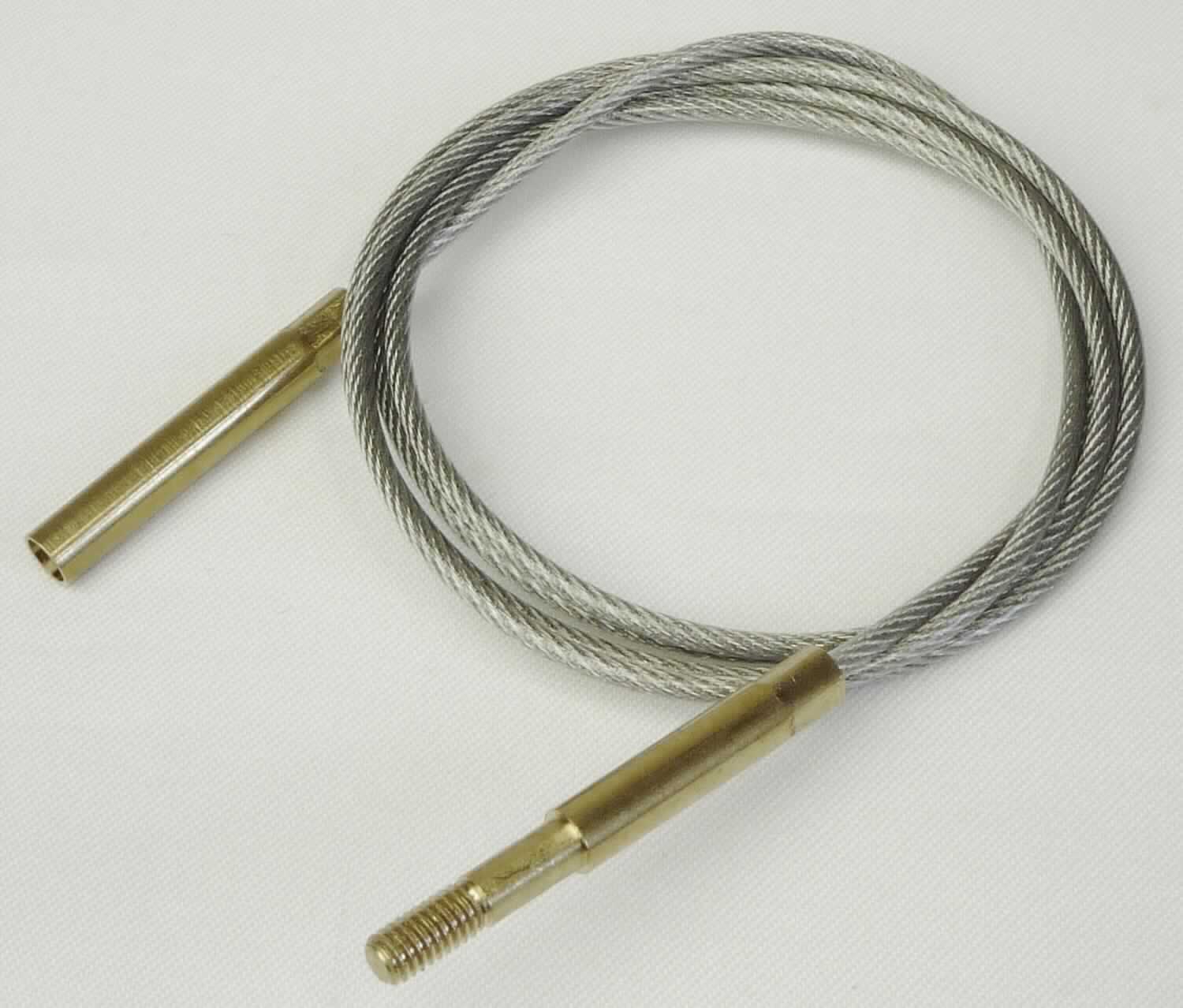 Edelstahlseil mit Gewindeendstücken

Bei der Ware handelt es sich um ein 900 mm langes, flexibles, mit Kunststoff ummanteltes Seil aus nicht rostendem Stahl mit einem Durchmesser von 1,5 mm (mit Ummantelung 2,0 mm). An beiden Enden des Seils sind Endstücke aus Messing mit M4-Gewinde zur Befestigung von Bürsten angebracht. 
Laut Angaben des Antragstellers wird die Ware zur Waffenpflege verwendet.

Eine Seilschlinge oder eine ähnliche Ware der Unterposition 7312 9000 liegt nicht vor. Die Ware wird als "Seil, aus nicht rostendem Stahl" in die TARIC-Codenummer 7312 1020 00 eingereiht.