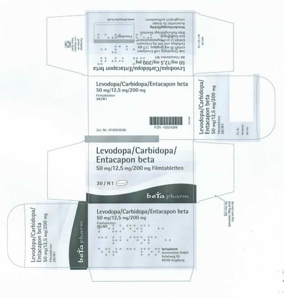 Arzneiware; Filmtabletten mit Levodopa, Cardidopa und Entacapon

Bei der Ware handelt es sich laut Angaben des Antragstellers (Fachinformation, Gebrauchsinformation, Abdruck der Verpackung) um bräunlich-rote, ovale, bikonvexe Filmtabletten, die in Blisterstreifen in einer bunt bedruckten Faltschachtel zusammen mit einer Gebrauchsinformation für den Einzelverkauf aufgemacht sind. Das Erzeugnis ist mit unterschiedlichen Wirkstoffgehalten und in verschiedenen Packungsgrößen erhältlich.

Auf der Verpackung und auf der Gebrauchsinformation sind Angaben zum Wirkstoff (siehe vertrauliche Daten), zur Zusammensetzung und dem Wirkstoffgehalt, zum Anwendungsgebiet (zur Behandlung der Parkinson-Krankheit) und zur Art der Anwendung enthalten.

Die Ware ist als Arzneiware, dosiert und in Aufmachung für den Einzelverkauf, in die Position 3004 der Kombinierten Nomenklatur einzureihen.