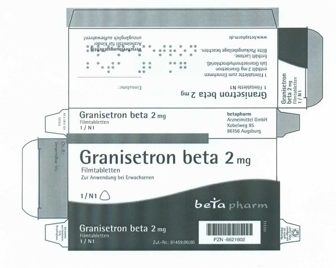 Arzneiware; Filmtabletten mit Granisetron

Bei der Ware handelt es sich laut Angaben des Antragstellers (Fachinformation, Gebrauchsinformation, Abdruck der Verpackung) um weiße, dreieckige, bikonvexe Filmtabletten, die in Blisterstreifen in einer bunt bedruckten Faltschachtel zusammen mit einer Gebrauchsinformation für den Einzelverkauf aufgemacht sind. Das Erzeugnis ist mit unterschiedlichen Wirkstoffgehalten und in verschiedenen Packungsgrößen erhältlich. 
Auf der Verpackung und auf der Gebrauchsinformation sind Angaben zum Wirkstoff (siehe vertrauliche Daten), zur Zusammensetzung und dem Wirkstoffgehalt, zum Anwendungsgebiet (zur Behandlung von Übelkeit oder Erbrechen) und zur Art der Anwendung enthalten.

Die Ware ist als Arzneiware, dosiert und in Aufmachung für den Einzelverkauf, in die Position 3004 der Kombinierten Nomenklatur einzureihen.