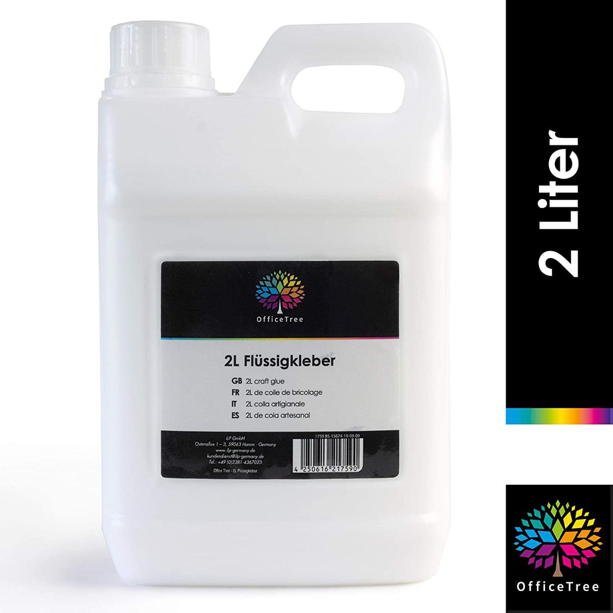 Angaben des Antragstellers:
Lösungsmittelfreier Bastelkleber auf Wasserbasis in 2 l-Kanister (Artikelgewicht: 2,18 kg)
Produktabmessungen: 23 x 13 x 9 cm

Feststellungen an einem Warenmuster:
Es wurde ein weißer Kunststoffkanister (Inhalt: 2 l) mit einer weißen, leicht viskosen Suspension vorgelegt. Der Kanister ist mit einem Etikett beklebt und für den Einzelverkauf aufgemacht (Aufdruck auszugsweise: "Flüssigkleber").

Befund:
Es handelt sich um einen Klebstoff auf der Grundlage von Polymeren der Positionen 3901 bis 3913 im Sinne der Unterposition (KN) 3506 9190.