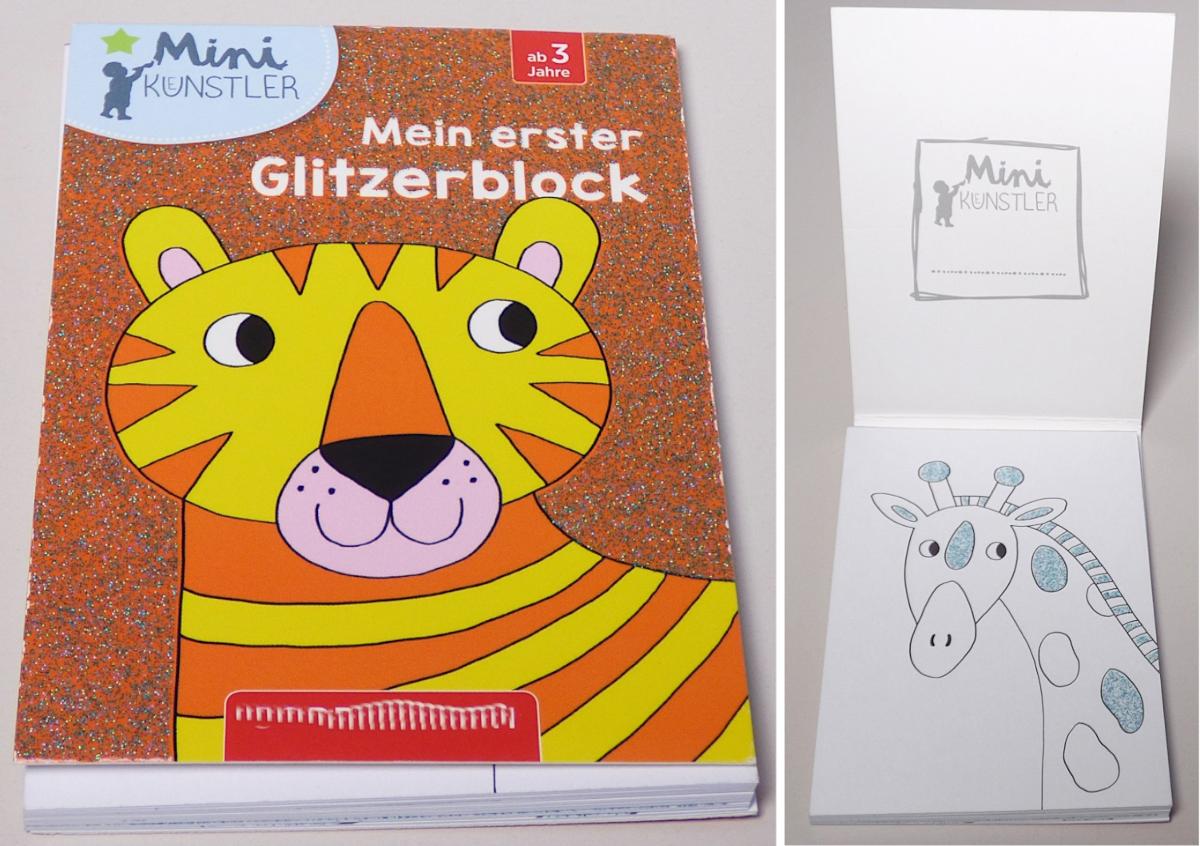 Es handelt sich um einen Block aus 28 einseitig bedruckten Blättern aus Papier (Format: etwa 7,4 x 10,5 cm), die am oberen Rand zusammengefasst und in einem Einband aus bedruckter Pappe aufgeklebt sind. Die Blätter sind einseitig mit kindgerechten Malvorlagen in Form von schwarz-weißen Strichzeichnungen mit Tiermotiven, die zum Ausmalen bestimmt sind, bedruckt. 
Dabei sind einige Strichzeichnungen teilweise mit Glitzer verziert.

Abbildung siehe Anlage.

Derartige Waren gehören als "Bilder- und Malbücher, für Kinder" zur Codenummer 4903 0000 00 9 des Zolltarifs.