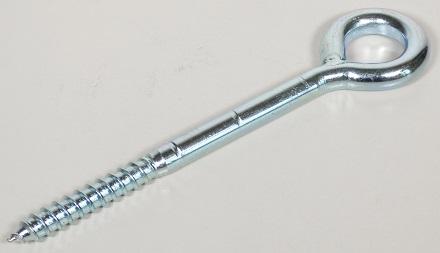 Es handelt sich um etwa 200 mm lange Schrauben aus Stahl, die an einem Ende zu einem geschlossenen Ring ausgearbeitet sind und am anderen Ende ein nicht bis zum Kopf reichendes Gewinde (Gewindedurchmesser: etwa 12 mm) mit spitzem Gewindeende aufweisen.
- Antragstellerangaben -

Abbildung siehe Anlage.

Derartige Erzeugnisse gehören als "andere Ring- und Ösenschrauben aus Stahl, mit Gewinde" zum TARIC-Code 7318 1300 90.