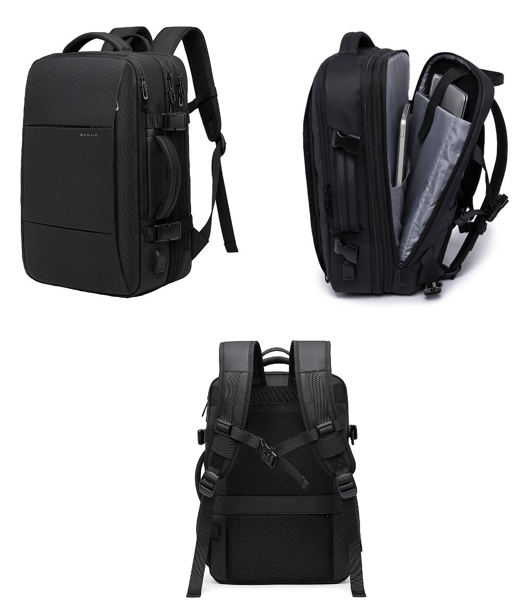 Rucksack, sog. multifunktionaler Rucksack, Foto siehe Anlage,
aus verschiedenen Bestandteilen zusammengesetzte Ware, bestehend aus:
- einem Rucksack:
- - mit einer flächenmäßig überwiegenden Außenseite aus Kunststofffolien (charakterbestimmend)
     auf einer Unterlage aus Spinnstoff,
- - - der mit dem bloßen Auge wahrnehmbare Kunststoff bedeckt den Spinnstoff vollständig
       und gleicht einer aufgebrachten, vorgefertigten Kunststofffolie,
- - am teilweise gepolsterten Rückenteil mit einer Außenseite aus Spinnstoff,
- - mit zwei gepolsterten, längenverstellbaren Rückentragegurten und einem Brustgurt mit
     Schnappverschluss,
- - mit zwei Handtragegriffen und einer Trageschlaufe,
- - mit vier aufeinander aufgesetzten Vorfächern mit Reißverschluss,
- - an der Rückseite mit einem eingesetzten Reißverschlussfach und einem angenähten Band
     zur Befestigung des Rucksacks an einem Trolleygestänge,
- - an beiden Schmalseiten mit Zurrgurten mit einem Schnappverschluss bzw. einer Schnalle
     zum Verengen versehen,
- - mit zwei hintereinander angeordneten Hauptfächern mit einem an zwei bzw. an drei Seiten
     verlaufenden Reißverschluss versehen,
- - - gefüttert; innen mit verschiedenen Einsteckfächern (davon ein Laptopfach mit einem
       Klettverschlussriegel) ausgestattet,
- - mit einer Dehnfalte, die von einem Reißverschluss verdeckt wird,
- - mit den Abmessungen: ca. 32 cm (Breite) x 45 cm (Höhe) x 23 cm (Tiefe),
- einem USB-Kabel:
- - isoliertes, elektrisches Kabel,
- - an einem Ende mit einem USB-Stecker versehen,
- - an einer USB-Buchse im unteren Bereich einer Schmalseite des Rucksacks, die mit
     einer Abdeckung aus Kunststoff versehen ist, angeschlossen,
- der Rucksack bestimmt aufgrund des Umfangs und seiner Bedeutung in Bezug auf
  die Verwendung den wesentlichen Charakter der zusammengesetzten Ware.

"Rucksack, mit Außenseite aus Kunststofffolien"