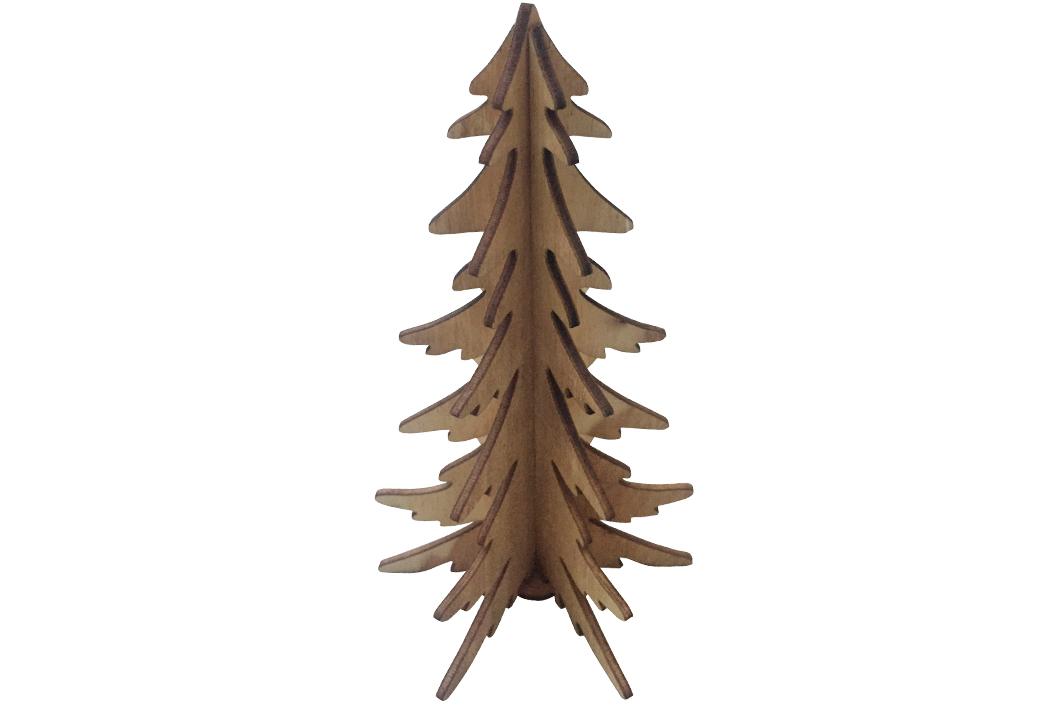 Nachbildung eines Tannenbaums, sog. WH Aufsteller Tannenbaum zum Stecken, Foto siehe Anlage,
- nach den Antragsangaben:
- - in Form einer noch nicht zusammengesetzten Ware,
- - aus drei ineinander zu steckenden Tannensilhouetten aus Sperrholzzuschnitten,
- - durch Stecken in Blumenbindetechnik zusammenzufügen,
- - mit den Abmessungen: ca. 16 cm (Höhe) x 9 cm (Durchmesser),
- - mit einem runden Standfuß aus Holz mit Aussparungen zum Einstecken der Tannensilhouetten,
- - verpackt in einem Polybeutel mit einem bedruckten Pappzuschnitt zum Aufhängen an einem
    Verkaufsdisplay,
- noch nicht zusammengesetzte Ware, die wie die zusammengesetzte Ware einzureihen ist.

"Ware aus künstlichem Blattwerk, aus anderen Stoffen als Kunststoff"