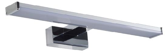 Bei der sog. Spiegelleuchte handelt es sich um eine elektrische Wandleuchte, die im Wesentlichen aus einem annähernd rechteckigen Gehäuse aus Aluminium besteht, welches in schwarzer Farbe oder in Aluminium gehalten wird und wahlweise eine Länge von ca. 40 cm oder 60 cm aufweist. Das Gehäuse ist mit einer Metallschiene und einem milchigem Kunststoffdiffusor mit integriertem LED-Leuchtmittel sowie einer Befestigungsvorrichtung aus Kunststoff und elektrischer Ausstattung (unter anderem Kabel) versehen.
Das Erzeugnis ist dazu bestimmt, direkt an den elektrischen Strom angeschlossen zu werden und dient der Innenbeleuchtung als Wandleuchte.

Die Bestandteile aus Metall bestimmen nach dem Umfang und wegen ihrer Bedeutung im Hinblick auf die Verwendung als Stabilität verleihender Stoff den Charakter der Ware.

Die Leuchte ist in sechs Ausführungen mit unterschiedlichen Farbtemperaturen erhältlich.

Das Produkt ist mit 3 Schrauben und 2 Dübeln in einem Pappkarton verpackt.

Es liegen keine Hinweise auf Handfertigung vor.

Das Erzeugnis ist als "Leuchte, anderweit weder genannt noch inbegriffen, elektrische Deckenleuchte, ausgenommen solche von der für öffentliche Plätze oder Verkehrswege verwendeten Art, ausschließlich zur Verwendung mit LED-Lichtquellen bestimmt, aus Metall, nicht handgearbeitet" einzureihen.