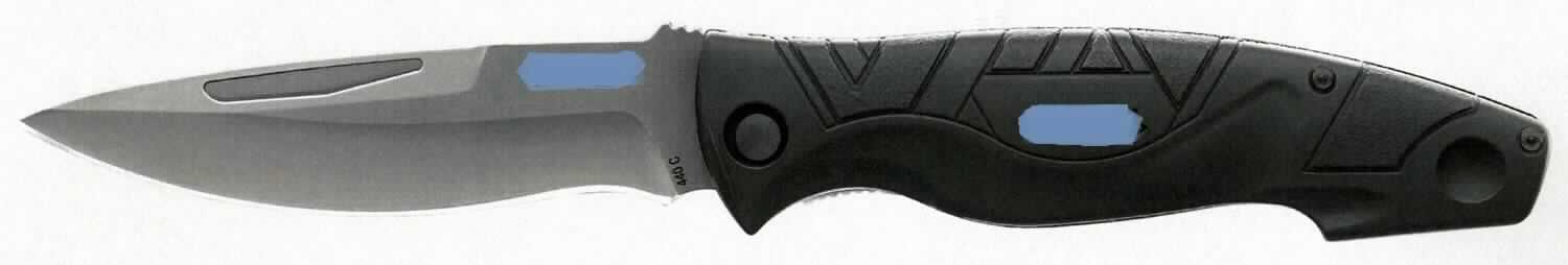"Traditional Folding Knife";

- Messer, bestehend aus einer 110 mm langen, nicht feststehenden Klinge aus Stahl, welche auf
  einer Seite geschliffen ist und einem Griff aus Kunststoff

- mit einer Gesamtlänge von ca. 245 mm 

- mit einer speziell für die Aufnahme des Messers hergerichteten, zum dauernden Gebrauch
  geeigneten Nylon-Scheide

Abbildung siehe Anlage.

Eine Einreihung in die Pos. 9307 kommt aufgrund der geringen Klingenlänge und des einseitigen Schliffs nicht in Betracht.

Derartige Erzeugnisse gehören als "Messer, mit schneidender, nicht feststehender Klinge aus unedlem Metall, kein Messer der Position 8208" zum TARIC-Code 8211 9300 00.