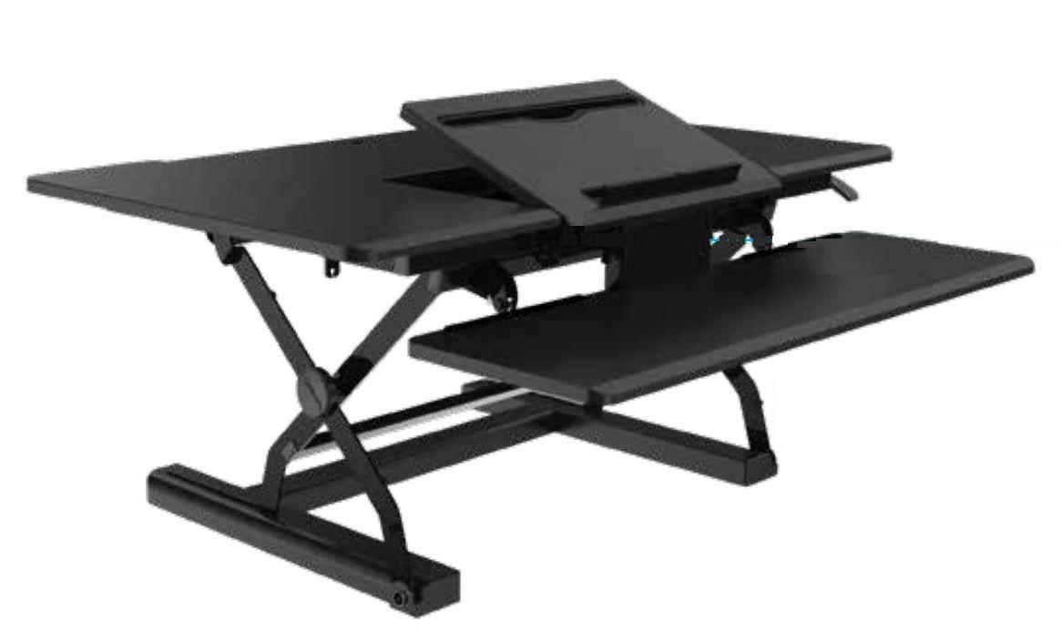 Sogenannte "Workstation-Tischständer mit Sitz-/Stehfunktion", eine Ware die dazu bestimmt ist, auf einem Schreibtisch platziert zu werden, um Monitore und Tastaturen anzuheben und somit ergonomischen Komfort am Arbeitsplatz zu ermöglichen.

Abbildung siehe Anlage

Die Einreihung des Tischständers als „mechanisches Gerät“ im Kapitel 84 kommt nicht in Frage, da es sich um eine statische Haltevorrichtung handelt, die keine Funktion im Sinne des Kapitels 84 ausübt. 

Insbesondere scheidet die Einreihung als Hebevorrichtung in die Position 8428 der Kombinierten Nomenklatur aus, da keinerlei Ausstattung zum selbsttätigen, vertikalen Verlagern (Heben) der aufgelegten Elementen vorhanden ist. 

Ein Möbel der Position 9403 liegt nicht vor, da die Ware nicht auf dem Boden steht. Es handelt sich auch nicht um ein Teil, sondern maximal um ein Zubehör, für das es im Kapitel 94 keine Anspruchsnorm gibt.

Es handelt es sich bei dem "Tischständer" um eine zusammengesetzte Ware im Sinne der Allgemeinen Vorschrift 3 b), deren Charakter, insbesondere im Hinblick auf Verwendung und das Erscheinungsbild der Gesamtware sowie nach Umfang der Bestandteile von der Ablagefläche aus Aluminium bestimmt wird.

 Derartige Erzeugnisse gehören als "den Manuskriptständern ähnliche Ausstattungsgegenstände für Büros, aus unedlen Metallen" zum TARIC-Code 8304 0000 00.