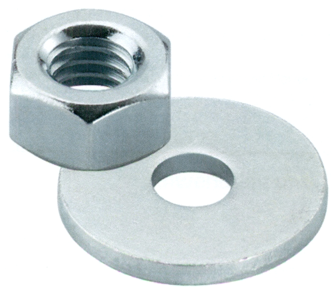 Es handelt sich um Warenzusammenstellungen, bestehend aus:
- 50 Muttern (Höhe: ca. 6 mm) aus verzinktem Stahl (kein nicht rostender Stahl) mit durchgehendem, metrischem Innengewinde (M8) und Außensechskant sowie
- 50 ringförmigen Unterlegscheiben (Dicke: ca. 2 mm) aus verzinktem Stahl (kein nicht rostender Stahl) mit kreisrunder, mittiger Lochung (Außendurchmesser: ca. 15 mm; Innendurchmesser: ca. 9 mm).
Die Erzeugnisse sind gemeinsam in einem Kunststoffbeutel für den Einzelverkauf aufgemacht. Sie werden zusammen mit entsprechenden Gewindestangen (nicht Gegenstand dieser vZTA) als Befestigungselemente verwendet.
- Antragstellerangaben -

Die Muttern aus Stahl bestimmen insbesondere im Hinblick auf die Bedeutung in Bezug auf die Verwendung den Charakter der Warenzusammenstellungen.

Abbildung siehe Anlage.

Derartige Erzeugnisse gehören als "andere Muttern aus Stahl (kein nicht rostender Stahl), mit Gewinde, mit einer Lochweite von 12 mm oder weniger" zum TARIC-Code 7318 1692 90.