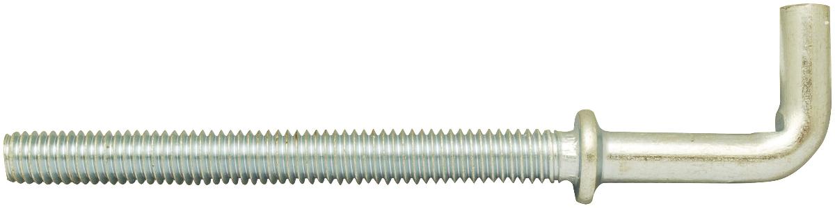 Es handelt sich um Erzeugnisse aus Stahl, die über eine Länge von etwa 40 mm mit einem metrischen Gewinde (M4) mit stumpfem Gewindeende versehen und an dem anderen Ende zu einem rechtwinklig umgebogenen Haken ausgearbeitet sind. Oberhalb des Gewindes weisen die Erzeugnisse einen Bund auf. 
Gesamtlänge: etwa 53,5 mm.
- Antragstellerangaben -

Abbildung siehe Anlage.

Derartige Erzeugnisse gehören als "andere Schraubhaken aus Stahl" zur Codenummer 7318 1300 90 0 des Zolltarifs.