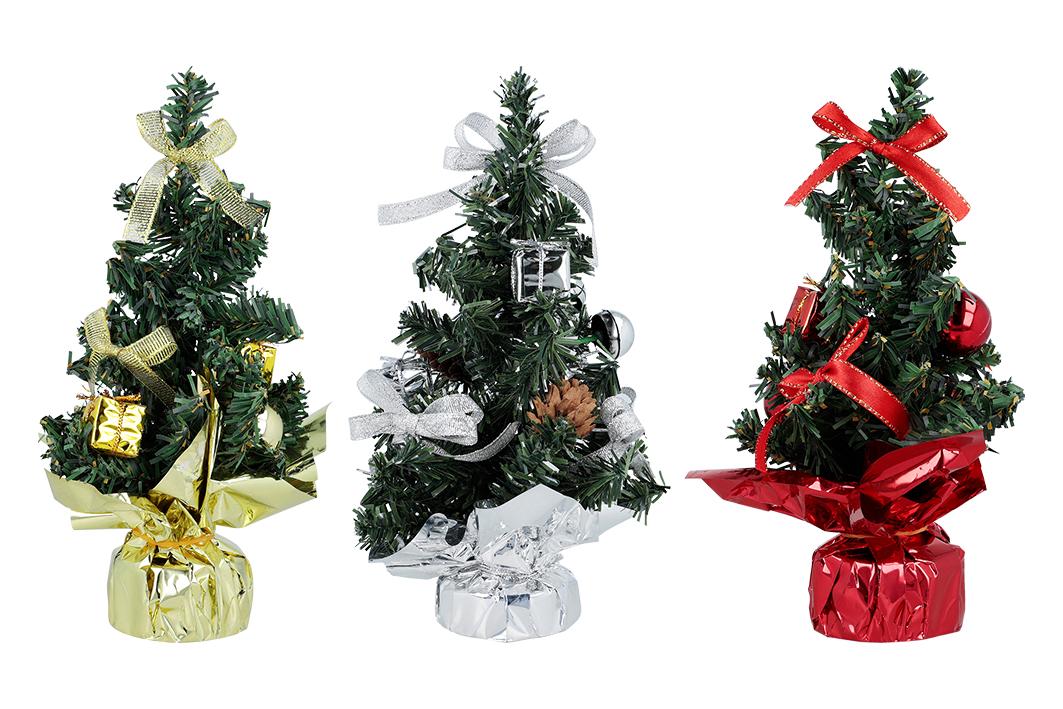 Nach den Angaben der Antragstellerin und dem vorliegenden Warenmuster handelt es sich um einen künstlichen Weihnachtsbaum in Form einer ca. 21 cm hohen Nachbildung einer Tanne. Das Erzeugnis besteht im Wesentlichen aus einem mit Folie verkleideten Kunststoffsockel mit einem Stamm und Zweigen aus Metalldraht, an denen grüne Nadeln aus Kunststoff angebracht sind. Zusätzlich ist der Baum mit drei Schleifen, einem Geschenk und drei sog. "Weihnachtsbeeren" geschmückt sowie mit einem Tannenzapfen verziert.

Die Ware wird in den Farbvarianten gold, silber oder rot vertrieben.

Derartig gestaltete Erzeugnisse dienen als künstlicher Weihnachtsbaum nach althergebrachter Tradition der Ausgestaltung der Weihnachts- bzw. Adventszeit.

Zolltarifrechtlich handelt es sich um einen "Weihnachtsfestartikel, nicht aus Glas".