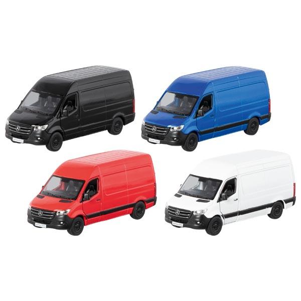 Nach vorliegendem Warenmuster handelt es sich um ein Modell eines Kleintransporters
- in den Abmessungen von ca. 12,5 x 6 x 4,5 cm
- mit einer Karosserie aus farbig lackiertem Metall (in vier verschiedenen Farben erhältlich)
- mit Unterboden, Innenraum und Frontscheibe aus Kunststoff sowie beweglichen Rädern aus
  Kunststoff oder Kautschuk
- mit zu öffnenden Seitentüren und Hecktüren
- mit einem eingebauten Rückzugmotor ausgestattet
- laut Angaben in einem Maßstab von 1:48,
- dient der spielerischen Unterhaltung von Kindern
- in einem 12er Display verpackt.

Auf Grund des äußeren Erscheinungsbildes und des Umfangs bestimmt das Metall den Charakter der aus verschiedenen Stoffen bestehenden Ware.

Die Ware ist zolltarifrechtlich als "anderes Modell als von den Unterpositionen (KN) 9503 0010 bis 9503 0070 erfasst, mit eingebautem Motor, nicht aus Kunststoff" einzureihen.