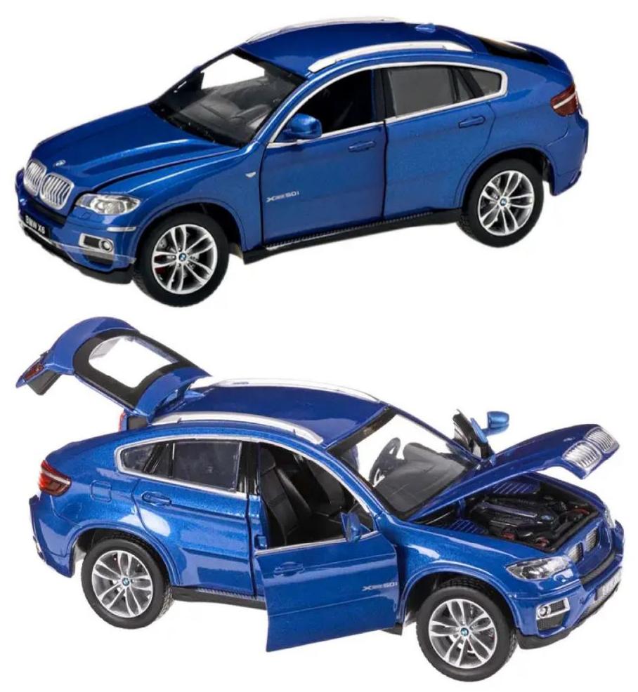Bei dem vorliegenden Erzeugnis handelt es sich um ein Spielzeugmodell,
- einen stilisierten BMW X6 darstellend,
- maßstabsgetreu verkleinert (1:18); in den Abmessungen von ca. 27 x 11,5 x 7 cm,
- mit einer blau gefärbten Karosserie und Achsen aus unedlem Metall (lt Antrag im
  Gussverfahren hergestellt) sowie Front-, Seiten und Heckscheiben, einem
  Innenraum und einem Unterboden aus Kunststoff,
- mit vier beweglichen Rädern aus Kunststoff sowie sich öffnender Motorhaube,
  Heckklappe und Türen ausgestattet,
- mit einem nachgebildeten Motorblock aus Kunststoff (ohne Funktion) sowie einem
  batteriebetriebenen Licht- und Soundmodul,
- dient der spielerischen Unterhaltung von Personen,
- in einem bunt bedruckten Showkarton verpackt.

Im Hinblick auf das äußere Erscheinungsbild bestimmt das unedle Metall den Charakter der aus verschiedenen Stoffen bestehenden Ware.

Derartige Erzeugnisse werden zolltarifrechtlich als "anderes Modell als von den Unterpositionen (KN) 9503 0010 bis 9503 0070 erfasst, nicht mit eingebautem Motor, im Gussverfahren hergestelltes Miniaturmodell aus Metall" eingereiht.