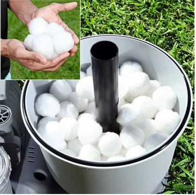 Pompons, sog. Filterbälle, Foto siehe Anlage,
- in einem Pappkarton verpackt,
- mit einem Durchmesser von laut Antrag 5 cm,
- jeweils aus kurzen Garnstücken aus Spinnstoffen, die in der Mitte nur an einer Stelle abgebunden sind
  und nach allen Richtungen abstehen,
- dienen laut Antrag als Ersatz für Filtersand,
- stellen sich als Pompons dar, somit keine Ware der Position 3926.

"Pompons"