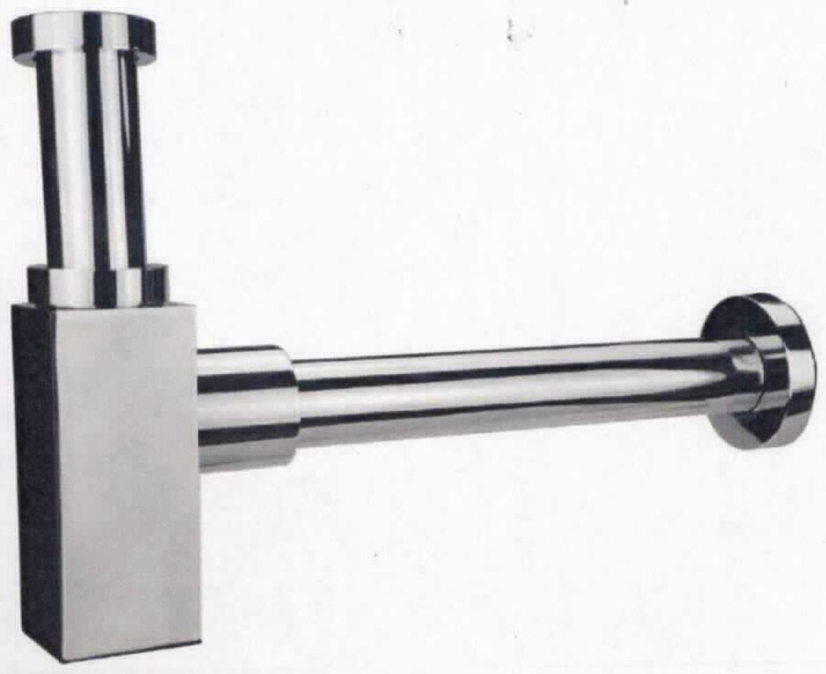 Es handelt sich um einen aus mehreren Komponenten zusammengesetzten Flaschensiphon, im Wesentlichen bestehend aus einem quaderförmigen Hohlkörper (sog. Flasche) mit zwei Anschlussöffnungen, einem Wandanschlussrohr und einer Wandabdeckung (Rosette), jeweils aus einer Kupferlegierung mit gewichtsmäßig vorherrschendem Kupfergehalt (Messing), einem Tauchrohr aus nicht rostendem Stahl, das außen mit einem passgenauen kürzeren Kunststoffrohr versehen ist, Überwurfmuttern (Verschraubungen) aus Zink und Dichtungen aus Kunststoff oder Kautschuk. Die teilweise noch nicht zusammengesetzten Erzeugnisse sind verchromt. Sie dienen als Verbindung z. B. zwischen einem Waschtisch und der Abwasserleitung in der Wand und sind in einem bedruckten Pappkarton mit Schaumstoffeinlage verpackt.
- Antragstellerangaben - 

Bei der aus verschiedenen Stoffen zusammengesetzten Ware sind die unedlen Metalle im Hinblick auf die Bedeutung für die Verwendung, den Umfang und den Wert charakterbestimmend (gleichgestellte Ware). Innerhalb der unedlen Metalle ist Kupfer gegenüber jedem anderen unedlen Metall gewichtsmäßg vorherrschend.

Abbildung siehe Anlage. 

Derartige Erzeugnisse gehören als "andere Sanitärartikel aus Kupfer, nicht handgearbeitet" zum TARIC-Code 7418 2000 90.