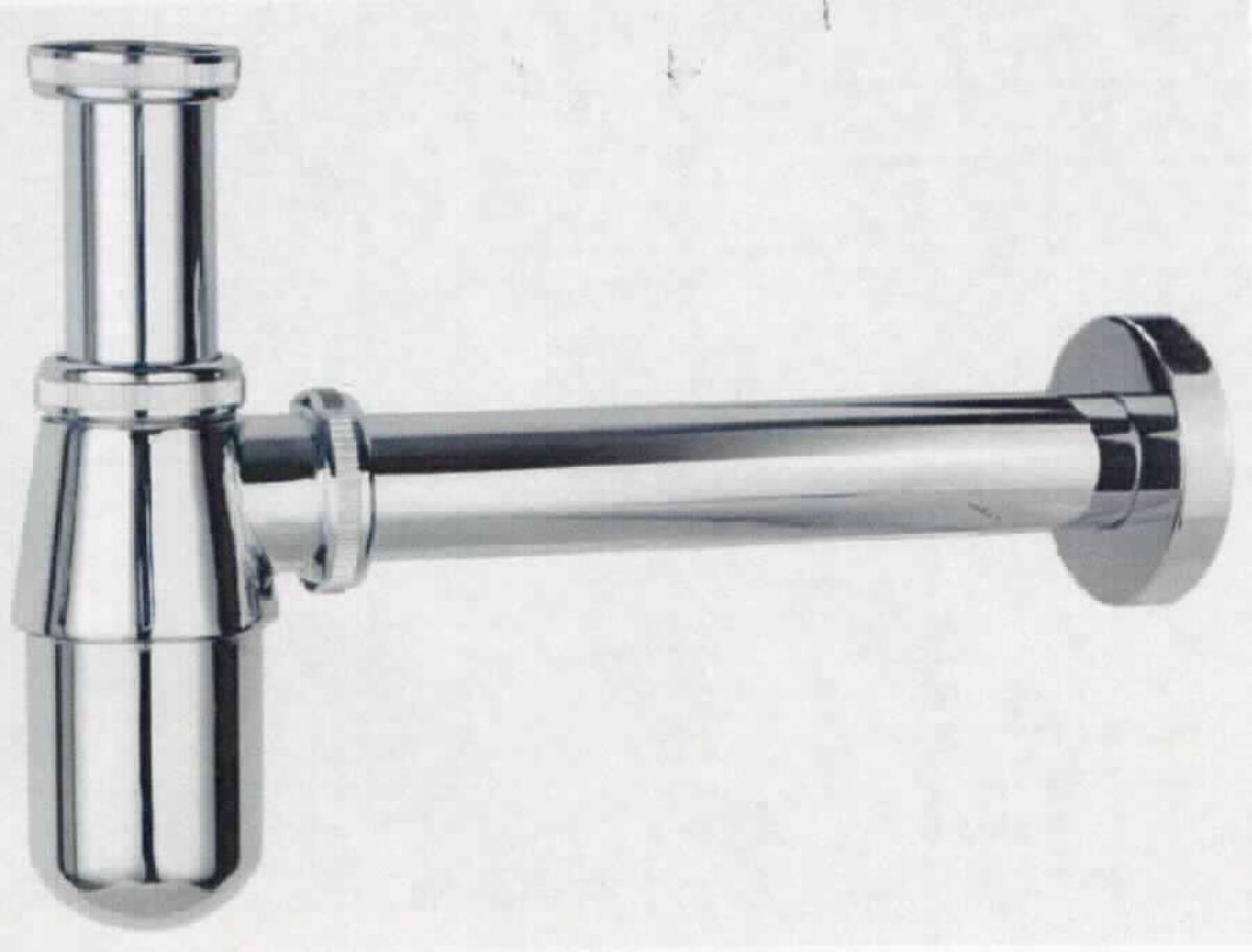 Es handelt sich um einen aus mehreren Komponenten zusammengesetzten Flaschensiphon, im Wesentlichen bestehend aus 
- einem zweiteiligen Hohlkörper (sog. Flasche/Tasse) mit zwei Anschlussöffnungen aus Zink, 
  innen mit einem entsprechend geformten Einsatz aus Kunststoff versehen,
- einem Wandanschlussrohr aus einer Kupferlegierung mit gewichtsmäßig vorherrschendem Kupfergehalt 
  (Messing);
- einem Tauchrohr aus Stahl, außen mit einem passgenauen Kunststoffrohr versehen,
- einer Wandabdeckung (Rosette) aus Stahl,
- Überwurfmuttern (Verschraubungen) aus Zink und
- Dichtungen aus Kunststoff oder Kautschuk. 
Die teilweise noch nicht zusammengesetzten Erzeugnisse sind verchromt. Sie dienen als Verbindung z. B. zwischen einem Waschtisch und der Abwasserleitung in der Wand und sind in einer durchsichtigen Folientüte mit bedrucktem "Reiter" verpackt.
- Antragstellerangaben - 

Bei der aus verschiedenen Stoffen zusammengesetzten Ware sind die unedlen Metalle im Hinblick auf die Bedeutung für die Verwendung, den Umfang und den Wert charakterbestimmend (gleichgestellte Ware). Innerhalb der unedlen Metalle ist Zink gegenüber jedem anderen unedlen Metall gewichtsmäßg vorherrschend.

Abbildung siehe Anlage. 

Derartige Erzeugnisse gehören als "andere Waren aus Zink" zum TARIC-Code 7907 0000 00.