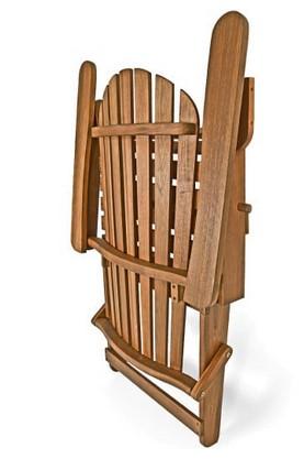 Bei der als "Liegestuhl Adirondack" bezeichneten Ware handelt es sich um einen klappbaren, massiven Stuhl aus Akazienholz; Abmessungen: 84 x 69 x 94 cm (L x B x H). Der mit Armlehnen ausgestattete Stuhl kann im Innen- und Außenbereich verwendet werden. Die Rückenlehne kann in verschiedene Positionen gebracht werden. 

Die noch nicht zusammengesetzte Ware ist als "anderes als von der Position 9402 erfasstes Sitzmöbel, nicht von den Unterpositionen (HS) 9401 10 bis 9401 59 erfasst, mit Gestell aus Holz, nicht gepolstert" einzureihen.