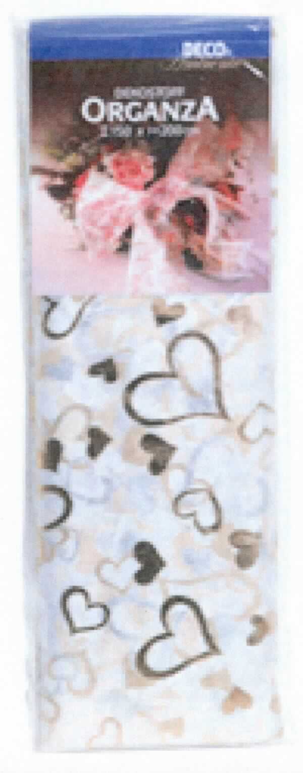 Gewebe, sog. Dekostoff Organza Herzen, Art. 44130, Foto siehe Anlage,
- in einem klarsichtigen Polybeutel verpackt,
- als Meterware, in den Abmessungen von laut Antrag (L x B) 200 cm x 150 cm,
- laut Untersuchungsergebnis:
-- in Leinwandbindung,
-- aus ungezwirnten, nicht hochfesten Garnen aus synthetischen Filamenten (Polyamid),
-- musterbildend mit metallisierter Farbe bedruckt.

"Gewebe aus Garnen aus synthetischen Filamenten, andere als in den Unterpositionen 5407 10 bis 5407 30 
 genannte, mit einem Anteil an Filamenten aus Polyamiden von mehr als 85 GHT, bedruckt"