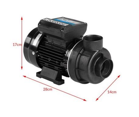 Radialkreiselpumpe (Abbildung siehe Anlage),
- aus einem mittels Elektromotor axial angetriebenen Laufrad mit radialer
  Abströmungsrichtung in einem spezifischen Pumpenkörper mit Schlauch-
  anschlüssen und Entleerungsventil, in Blockbauweise, einstufig und einströmig,
  (Abmessungen​ 280 x 170 x 140 mm),
- mit einer Nennweite der Austrittsöffnung von mehr als 15 mm,
- mit einer max. Leistung von 450 Watt, einer max. Wasserfördermenge
  von 10.200 l/h und einer Förderhöhe von 8,5 m,
- ausschließlich zur Aufstellung außerhalb des Wassers bestimmt,
- zum Fördern von Wasser in Sandfilteranlagen, 
- zusammen mit Beipack (Bedienungsanleitung) in einer gemeinsamen
  Verkaufsumschließung.
Die Pumpe bestimmt den Charakter des Ganzen.

"Flüssigkeitspumpe, andere Kreiselpumpe, keine Tauchmotorpumpe, kein Umlaufbeschleuniger,
 mit einer Nennweite des Austrittsstutzens von mehr als 15 mm, keine Kanalradpumpe und
 Seitenkanalpumpe, einstufig, einströmig, in Blockbauweise, nicht von den Codenummern
 8413 7051 10 0 bis 8413 7051 40 0 erfasst, in Warenzusammenstellung mit nicht charakter-
 bestimmendem Beipack, in Aufmachung für den Einzelverkauf"