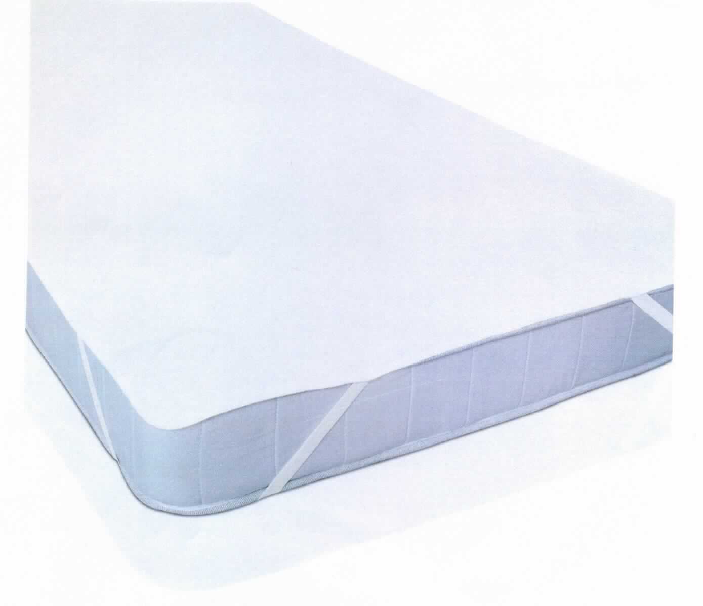 Bettwäsche, sog. Wasserdichte Matratzen Schutzauflage, Foto siehe Anlage,
- in einem Polybeutel mit bedrucktem Pappeinleger verpackt, veranschaulicht durch ein Warenmuster in den 
  Abmessungen (laut Antrag): 90 cm x 200 cm,
- annähernd rechteckig, mit abgerundeten Ecken; 
- aus ca. 0,4 mm dicken, einfarbigen Schlingengewirken aus laut Antrag 100 % Baumwolle, die auf der 
  Unterseite mit einer Kunststofffolie (laut Antrag: Polyurethan) überzogen sind (Meterware der Position 6001), 
- an den Rändern mit einem schmalen Gewebestreifen eingefasst,
- an den vier Ecken mit elastischen Gewirkebändern ausgestattet,
- u. a. durch Zusammenfügen konfektioniert,
- wird üblicherweise gewaschen und kennzeichnet sich nach dem Verwendungszweck als Bettwäsche,
- ungefüttert und ohne Polsterung oder Füllung, somit keine Bettausstattung der Position 9404,
- im Hinblick auf die Bedeutung in Bezug auf die Verwendung sind die Gewirke aus Spinnstoffen und der Kunststoff 
  annähernd gleichbedeutend, im Hinblick auf den Umfang bestimmen jedoch die Gewirke aus Spinnstoffen den
  Charakter der Ware,
- aufgrund der verarbeiteten Gewirke keine Ware der Unterposition (HS) 6302 32.

"Bettwäsche, aus Spinnstoffen, aus Gewirken"