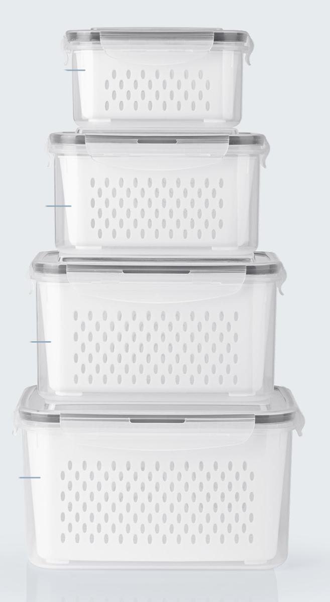 Nach den Angaben der Antragstellerin sowie zwei Produktabbildungen handelt es sich um sogenannte "Frischhaltedosen GOURMETmaxx, 12-teiliges Set (Art. Nr. 13613)“ in Form von vier transparenten, quaderförmigen Frischhaltebehältern in unterschiedlichen Größen (800 ml, 1.700 ml, 3.150 ml, 4.150 ml) samt Deckeln sowie weißen Abtropfkörben aus Polypropylen (Kunststoff im Sinne der Anmerkung 1 zu Kaptel 39).
Die Deckel sind jeweils mit einer Dichtung aus gräulichem Silikon ausgestattet und verfügen über vier seitliche Clips zum Verschließen der Behälter.

Derartige Waren werden üblicherweise in der Küche zur Aufbewahrung von Lebensmitteln verwendet.

Das Set ist in einer bedruckten Verkaufskartonage verpackt.

Zolltarifrechtlich handelt es sich um "andere Haushaltsartikel aus Kunststoffen, Artikel für den Küchengebrauch, andere als in den Codenummern 3924 1000 11 0 bis 3924 1000 20 0 genannt".