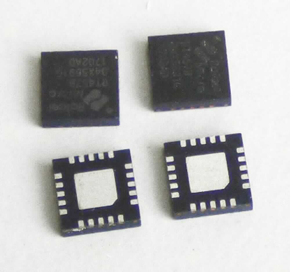 Satellitenumschalter (Satellite Switch Matrix),
- in Form einer monolithischen integrierten Schaltung,
- in einem QFN-Gehäuse mit 20 Anschlüssen (Abbildung siehe Anlage).

"Elektronische integrierte Schaltung, kein Prozessor und Steuer- und Kontrollschaltung, Speicher oder Verstärker, 
 keine in Anmerkung 9 b), Ziffern 3 und 4, zu diesem Kapitel genannte Ware - Satellitenumschalter in Form einer 
 monolithischen integrierten Schaltung"