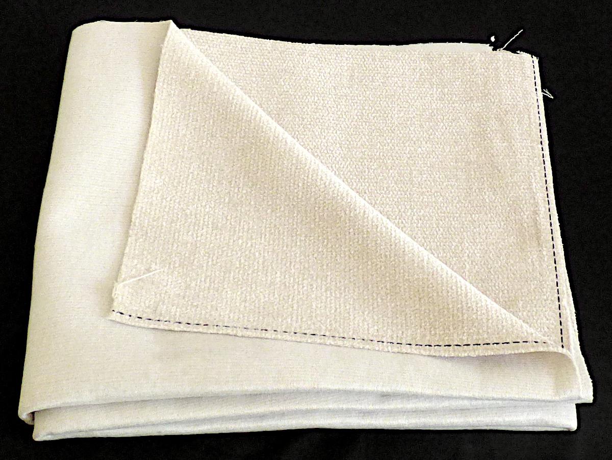 Textillaminat, Foto siehe Anlage,
- als Meterware, mit einer Breite von laut Antrag 142 cm,
- aus zwei mit ihrer ganzen Fläche aufeinander liegenden und so durch Kleben miteinander
  verbundenen Lagen:
-- mit einer Oberlage (Schauseite):
--- aus einem Chenillegewebe, 
---- aus Chenillegarnen und anderen Garnen; beide aus synthetischen Chemiefasern (laut Antrag
     Polyester),
---- mit samtartiger Oberfläche,
-- mit einer Unterlage:
--- aus einem Kuliergewirke,
--- aus synthetischen Chemiefasern (laut Antrag Polyester),
- das die Schauseite bildende Chenillegewebe verleiht der Ware insbesondere im Hinblick auf die
  Bedeutung in Bezug auf die Verwendung ihren wesentlichen Charakter.

"Chenillegewebe, keine Ware der Positionen 5802 oder 5806, aus Chemiefasern"