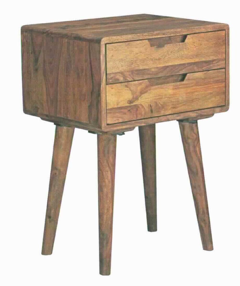 Bei der als "Wohnling Nachtkonsole Sheesham, Art. WL5.578" bezeichneten Ware handelt es sich um ein auf den Boden zu stellendes Möbel aus Holz. Das Erzeugnis besteht im Wesentlichen aus einem Holzkörper mit zwei Schubladen und einem Holzgestell. 

Das noch nicht zusammengesetzte Möbel ist verpackt und dient als Nachttisch in Schlafzimmern. 

Die Ware ist als "anderes als von den Positionen 9401 und 9402 erfasstes Möbel, aus Holz, von der in Schlafzimmern verwendeten Art" einzureihen.