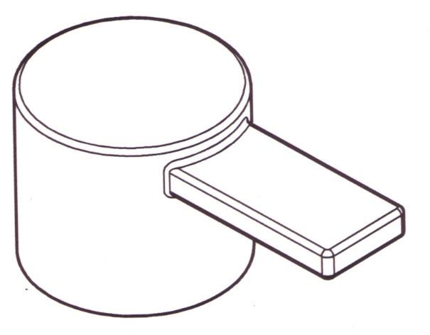 Sog. Bedienhebel für Sanitärarmatur
- in Form eines nach Werkzeichnung gefertigten, Betätigungselements aus Zinkdruck-
  guss mit verchromter Oberfläche (Bauteilhöhe 35,5 mm), seitlich angesetztem Griff-
  stück (Grifflänge 57,5 mm), zylindrischem Grundkörper (Durchmesser 41,5 mm),
  Aufdruck und Gewindeöffnung an der Unterseite zur Montage (Abbildung siehe Anlage),
- nach Montage an eine Sanitärmischbatterie zur Regulierung der Wasserauslaufmenge
  und Wassertemperatur bestimmt.

"Teil, erkennbar ausschließlich für Armaturen für Rohr- oder Schlauchleitungen bestimmt, keine Ware der TARIC-Codes 8481 9000 10 bis 8481 9000 80 - sog. Bedienhebel für Sanitärarmatur"