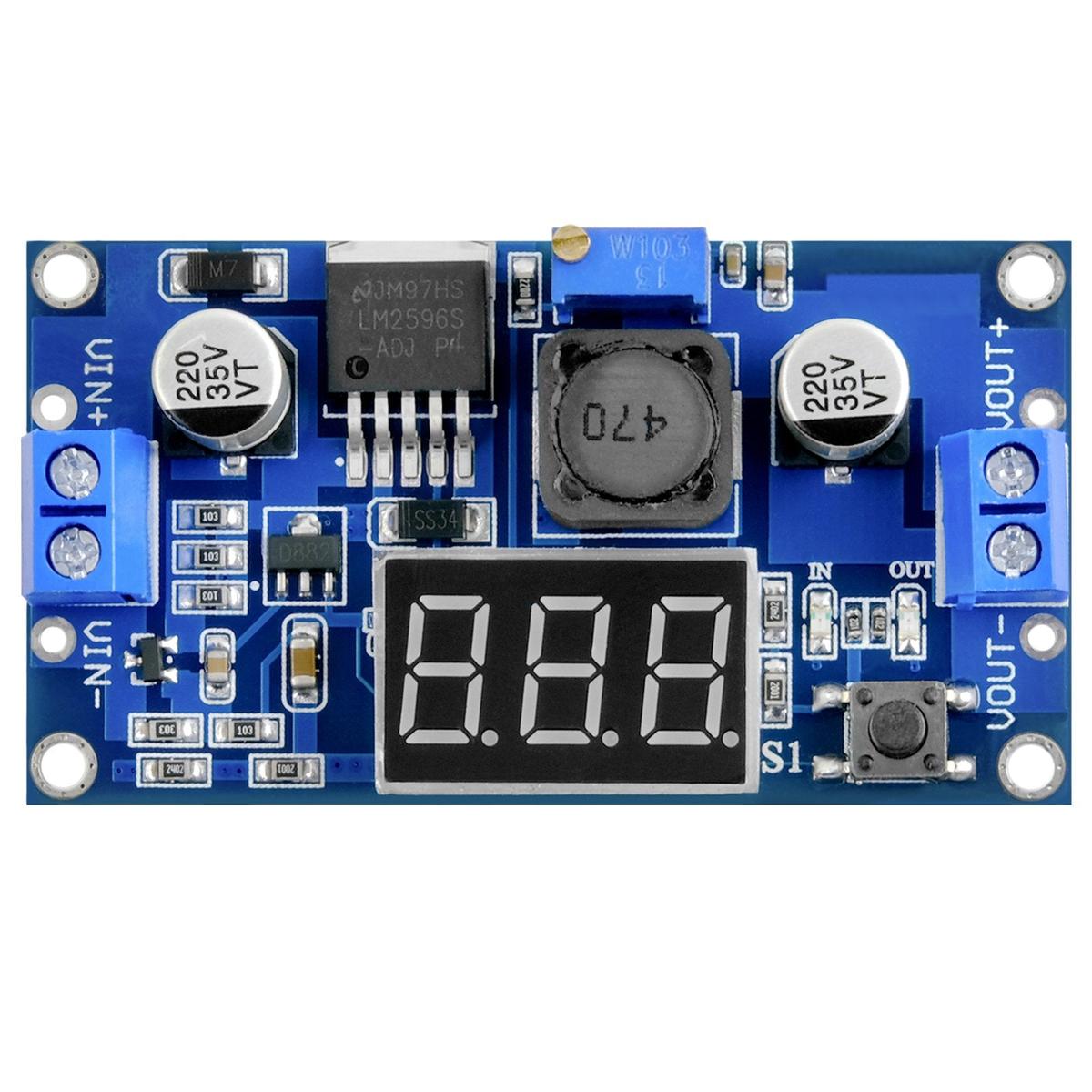 Elektrischer Stromrichter, in Form einer kombinierten Maschine,
- bestehend aus einer mit aktiven und passiven Bauelementen bestückten gedruckten Schaltung
  (Abmessungen: ca. 66 x 36 x 13 mm), mit zwei LEDs, einem Tastenschalter und einem Display
  zum Anzeigen der Eingangs- oder Ausgangsspannung,
- in Kombination mit einem Voltmeter zum Messen der Gleichspannung,
- ohne Gehäuse,
- zum Umwandeln einer Eingangsgleichspannung von 4 V - 40 V in eine Ausgangsgleichspannung
  von 3,3 V - 24 V,
- zur Stromversorgung von verschiedenen elektrischen Geräten.

Der Stromrichter übt die kennzeichnende Haupttätigkeit der Maschinenkombination aus.

Die Ware ist als "elektrischer Stromrichter, nicht von den Unterpositionen (KN) 8504 4060 bis 8504 4086 erfasst, nicht für zivile Luftfahrzeuge" einzureihen.