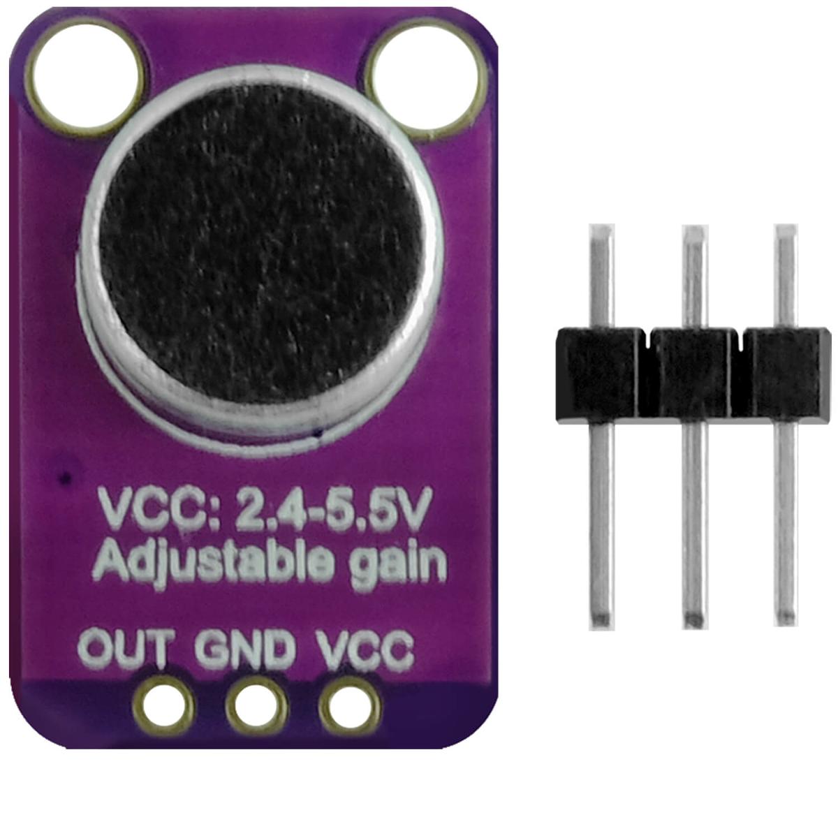 MAX 4466 Mikrofon Modul (Abbildungen siehe Anlage)
- aus einer mit Elektret-Mikrofon, Vorverstärker-IC, Widerständen
  und Kondensatoren bestückten gedruckten Schaltung, noch nicht
  zusammengesetzt mit Stiftleiste,
- zum Umwandeln von Schallwellen in elektrische Impulse.

"Mikrofon, noch nicht zusammengesetzt mit Stiftleiste"
