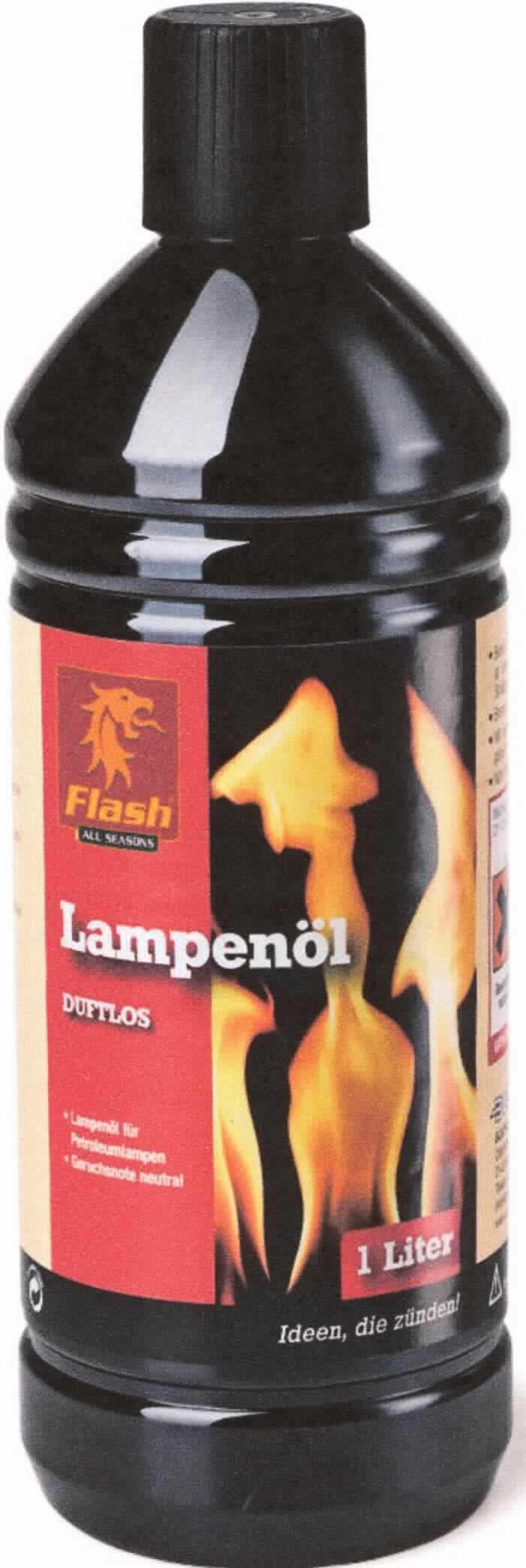 Angaben:
Klares Lampenöl, Artikel 90210 "Flash Lampenöl 1000ml klar".

Feststellungen:
Klare, farblose Flüssigkeit, in einer Kunststoffflasche mit 1 l Nenninhalt für den Einzelverkauf aufgemacht; Dichte (15 °C): 778,9 kg/m3; Siedeverhalten (ISO 3405): bis 250 °C destillieren weniger als 65 RHT, Siedeende bei ca. 340 °C; IR-Spektrum: entspricht Kohlenwasserstoffen; Schwefelgehalt ISO 20884): unter 10 mg/kg.

Befund:
Schweröle; Gasöl, mit einem Schwefelgehalt von 0,001 GHT oder weniger, andere.