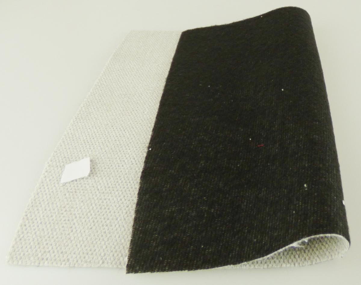 Textillaminat, sog. Möbelstoff, Foto siehe Anlage,
- als Meterware, mit einer Breite von mehr als 30 cm,
- aus zwei mit ihrer ganzen Fläche aufeinander liegenden und so miteinander durch Kleben verbundenen
  Lagen:
-- mit einer Oberlage (Schauseite):
--- aus einem aufgeschnittenem Samtgewebe (Rippenschusssamt) aus synthetischen Chemiefasern,
-- mit einer Unterlage:
--- aus einem einfarbigen Nadelfilz aus synthetischen Chemiefasern,
- das die Schauseite bildende Samtgewebe verleiht der Ware insbesondere im Hinblick auf die
  Verwendung als Möbelstoff ihren wesentlichen Charakter.

"Samt, gewebt, keine Ware der Position 5802 oder 5806, aus Chemiefasern, Rippenschusssamt,
 aufgeschnitten"