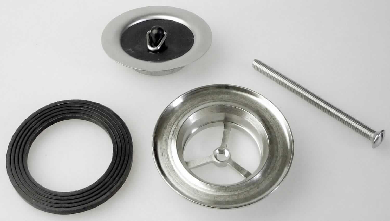 Ablaufsieb aus einer Kupferlegierung

Bei der Ware handelt es sich um ein aus verschiedenen Bestandteilen zusammengesetztes Erzeugnis. Dieses besteht aus einem Metallring aus Messing mit L-Profil im Querschnitt , der ein Außengewinde und eine Y-förmige Querverstrebung aufweist, einem Dichtungsring aus Kunststoff, einem korbförmigen Sieb aus nicht rostendem Stahl, einer Schraube aus nicht rostendem Stahl und einem Kunststoffstopfen mit kleiner Metallöse. Die Ware wird als Ablaufventil im Waschbecken montiert.

Die Teile aus Messing herrschen gewichtsmäßig vor. Daher ist die Ware als "andere Sanitärartikel aus Kupfer" in die TARIC-Codenummer 7418 2000 90 einzureihen.