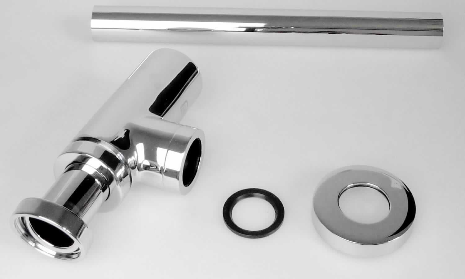 Sanitärartikel aus Kupfer; Flaschen-Siphon

Bei der Ware handelt es sich um aus mehreren Komponenten zusammengesetzte Siphons (sog. Anti-Geruchskörper), bestehend aus einem Siphonkörper, mit zwei Anschlussöffnungen (Außengewinde), einem kurzen Einlaufrohr mit Tauchrohr, einem langen Abgangsrohr, drei Überwurfmuttern mit Innengewinde, sowie diversen Dichtungsringen und einer Wandrosette.  Das aus verschiedenen unedlen Metallen (Stahl und Messing, verchromt) bestehende, teilweise zusammengesetzte Erzeugnis dient als Verbindung zwischen Waschbecken und der Abwasserleitung in der Wand und soll den Austritt übelriechender Gerüche aus der Kanalisation verhindern.
Kupfer herrscht gegenüber jedem anderen unedlen Metall gewichtsmäßig vor.

Derartige Waren sind als "andere Sanitärartikel aus Kupfer" in den TARIC-Code 7418 2000 90  einzureihen.