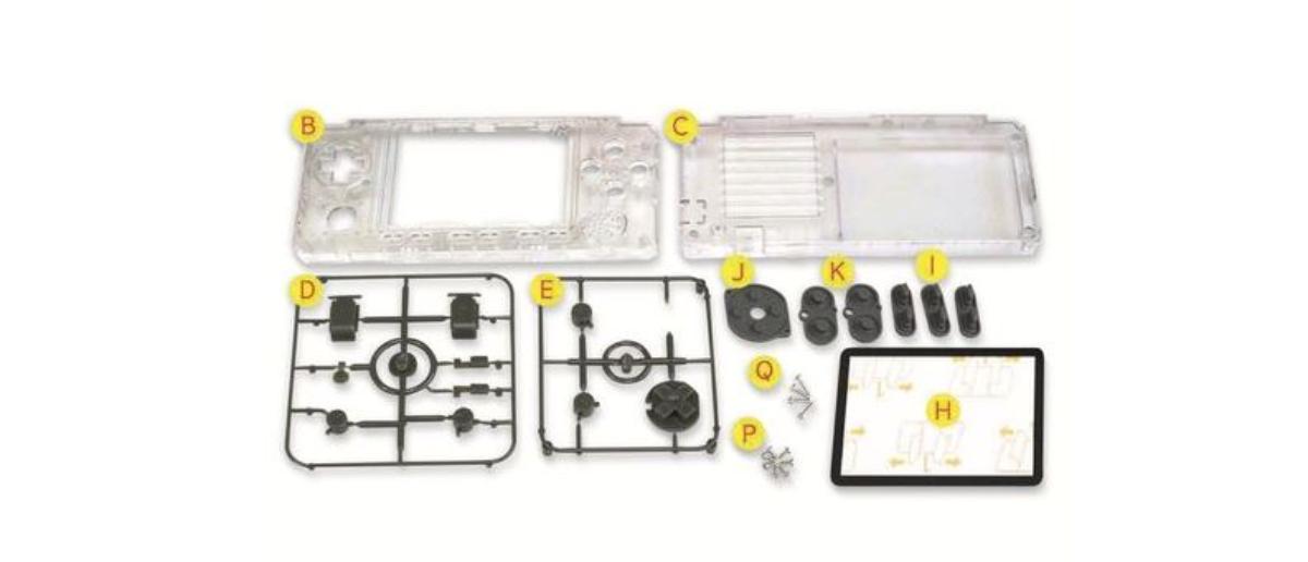 Bei dem als “Gehäuse- und Tasten-Kit“ bezeichneten Erzeugnis handelt es sich um Teile für eine Videospielkonsole, bestehend aus:
- zwei Gehäuseschalen aus transparentem Kunststoff mit diversen Aussparungen für Display, Tasten, Lautsprecher und Schrauben,
- 10 Tasten aus Kunststoff, davon:
- - vier zylinderförmige Tasten (A-, B-, X-, Y- Taste),
- - vier sog. Schultertasten,
- - ein Steuerkreuz (sog. D-Pad),
- - eine Ein-/ Aus-Taste,
- einer Scheibe,
- Montagematerial (Schrauben),
- aufgrund der objektiven Beschaffenheitsmerkmale sowie der Gestaltung ausschließlich oder hauptsächlich für Videospielkonsolen der Position 9504 bestimmt.

Derartige Erzeugnisse sind zolltarifrechtlich als „Teil, erkennbar ausschließlich für Videospielkonsolen der Position 9504 bestimmt, nicht von den Unterpositionen 9504 2000 bis 9504 4000 erfasst“ einzureihen.