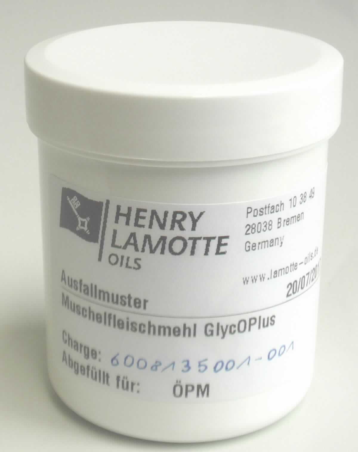 Antragsangaben: Muschelfleischmehl GlycOPlus (Art.-Nr. 76850) in 20-kg-Kartons. Verwendungszweck: Einsatz in der Tiernahrung. Für den menschlichen Verzehr nicht geeignet. Zusammensetzung: Fleischmehl der Grünlippmuschel bzw. Grünschalmuschel (Perna canaliculus) 100 %. 

Beschaffenheit des Warenmusters: hellbraunes, feines Pulver mit intensivem Fischgeruch.

Mehl und Pellets von Fischen oder von Krebstieren, von Weichtieren oder anderen wirbellosen Wassertieren, ungenießbar.