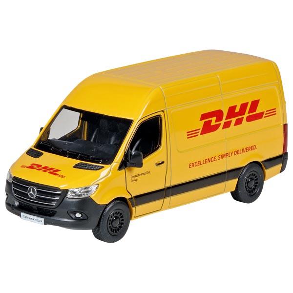 Nach den Angaben der Antragstellerin sowie der vorliegenden Abbildung handelt es sich um ein Modell mit eingebautem Motor,
- in Form eines Kleintransporters -Mercedes Benz Sprinter-,
- in den Abmessungen von ca. 12,5 x 5,0 x 4,5 cm,
- mit einer Karosserie aus gelb lackiertem Metall mit Aufschriften ("DHL-Lackierung"),
- mit Unterboden, Innenraum und Frontscheibe aus Kunststoff sowie beweglichen Rädern aus
  Kunststoff/Kautschuk,
- mit zu öffnenden Seitentüren und Hecktüren,
- mit einem Rückzugmotor ausgestattet,
- dient der spielerischen Unterhaltung von Kindern,
- in einem 12er Display verpackt.

Auf Grund des äußeren Erscheinungsbildes und des Umfangs bestimmt das Metall den Charakter der aus verschiedenen Stoffen bestehenden Ware.

Die Ware ist zolltarifrechtlich als "anderes Modell als von den Unterpositionen (KN) 9503 0010 bis 9503 0070 erfasst, mit eingebautem Motor, nicht aus Kunststoff" einzureihen.