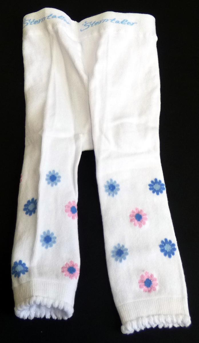 Strumpfhose ohne Fußteil, sog. Leggins, Art. 8862020, Größe 80, Foto siehe Anlage,
- aus ca. 0,6 mm dicken, buntgewirkten Gewirken aus lt. Antrag 80 % Baumwolle, 12 %
  Polyamid und 3 % Elasthan (beides synthetische Chemiefasern),
- in der Taille abschließend, mit einem ca. 3 cm breiten, elastischen Taillenbund,
- ohne Öffnung und ohne Verschluss,
- im Strumpfbereich nahtlos gewirkt, mit knöchellangen Hosenbeinen ohne Fußteil,
- an den Beinabschlüssen mit angesetzten, gerippt gewirkten, verengenden Bündchen,
- ist für Kleinkinder mit einer Körpergröße von bis zu 86 cm bestimmt.

"Kleidung für Kleinkinder (Strumpfhose), aus Gewirken, aus Baumwolle"