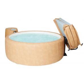 Transportables Massagebecken aus Kunststoff, sog. Whirlpool Softub® - Modelle „Sportster“ (140), „Legend“ (220) und „Resort“ (300), in Form einer funktionellen Einheit, noch nicht zusammengesetzt, im Wesentlichen bestehend aus:
1. Einem runden Becken (Außendurchmesser je nach Ausführung 150, 180 bzw. 200 cm) mit einem Thermodeckel, jeweils innen aus Schaumstoffmaterial (sog. PolyBond®) und einer Außenhaut aus wasserfesten Vinylmaterial (sog. Leather Tex® und SynTex®)
2. einem Heiz- und Pumpenelement zur Umwälzung/Filterung und Erwärmung/Temperierung des Wassers (sog. Hydromate®-Pumpsystem)
3. Einem Bedienfeld zur Einstellung von Temperatur, Wasserstrahlintensität und LED-Beleuchtung
4. Je nach Ausführung 4, 5 bzw. 7 Hydrojet-Massagedüsen
5. LED-Innenbeleuchtung (nur Modelle „Legend/220“ und „Resort/300“).
6. Elektroschocksicherung in Form von FI-Schutzschaltern.

Das Becken wird mit Wasser befüllt. Durch das Pumpsystem wird ein Luft-Wassergemisch erzeugt, das eine Massage des Körpers (Haut, Muskeln, Bindegewebe) bewirkt. Das System ist in einem handelsüblichen Karton verpackt.

Zur äußeren Form siehe Beispielbild in Anlage.

Die Ware wird als „Massageapparat, kein elektrisches Vibrationsmassagegerät“ eingereiht.