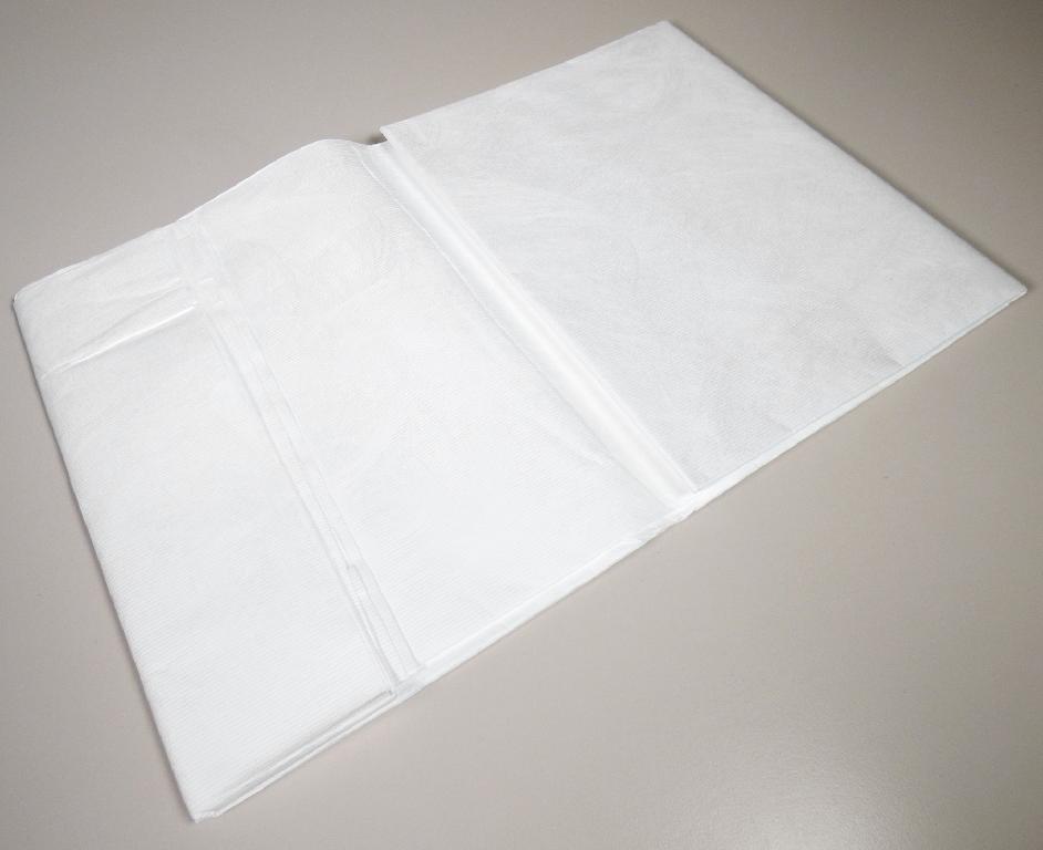 Vliesstoff, Foto siehe Anlage,
- in einem Polybeutel mit Pappeinleger verpackt,
- lediglich rechteckig zugeschnitten (damit nicht konfektioniert, somit keine Ware der Position 6307), in
  den Abmessungen von laut Antrag 1,5 m x 2,2 m,
- aus synthetischen Filamenten (laut Antrag Tyvek = Polyethylenfilamente),
- einlagig, 
- thermisch verfestigt, 
- kein melt blown,
- mit einem Quadratmetergewicht von laut Antrag 44 g,
- weder bestrichen noch überzogen.

"Vliesstoff, aus synthetischen Filamenten, mit einem Quadratmetergewicht von mehr als 25 g bis 70 g,
 weder bestrichen noch überzogen, anderer als in den Unterpositionen 5603 1290 10 bis 5603 1290 60
 genannte"