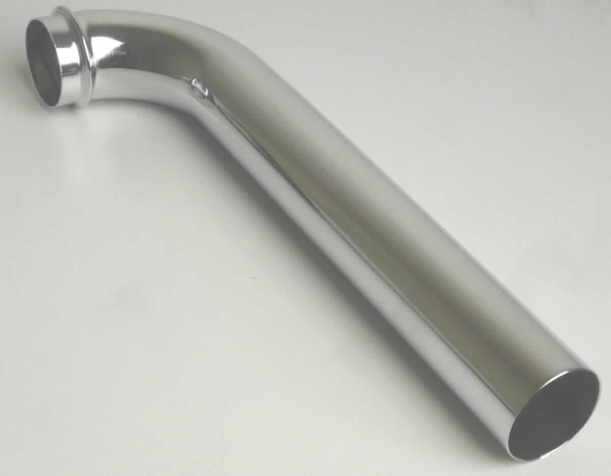 Messingrohr

Bei der Ware handelt es sich um ein silbermetallisch glänzendes Rohr mit einem Abgangsbogen von 90 Grad. Der Außendurchmesser beträgt ca. 32 mm und die Rohrlänge ca. 220 mm. Am abgebogenen Ende befindet sich ein Bördelrand. Laut Angaben besteht das Rohr aus Messing (Kupfer-Zink-Legierung mit gewichtsmäßig überwiegendem Kupfergehalt) mit verchromter Oberfläche. Das Erzeugnis wird als Wandrohr im Sanitärbereich verwendet.

Die Erzeugnisse sind als "andere Rohre aus Kupfer-Zink-Legierungen (Messing)" in den TARIC-Code 7411 2190 00 einzureihen.
