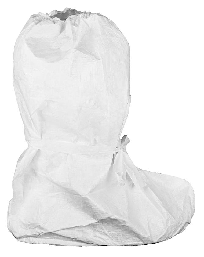 Überziehschuhe, Foto siehe Anlage,
- zwei Stück in einem Polybeutel verpackt,
- in Form eines Schutzüberzugs, der über einem Schuh oder Stiefel getragen werden kann,
- in den max. Abmessungen (Länge x Höhe) von ca. 35 cm x 45 cm,
- aus ca. 0﻿,﻿1 mm dicken Vliesstoffen aus laut Antrag Polyethylen (synthetische Chemiefasern),
- am oberen Rand entlang der Öffnung mit einem elastischen Band verengt,
- mit angenähten Bindebändern aus den vorgenannten Vliesstoffen,
- durch Zusammenfügen konfektioniert,
- ohne angebrachte Sohle (somit kein Schuh des Kapitels 64),
- stellt sich nach dem Verwendungszweck weder als Kleidung der Position 6210 noch als 
  Bekleidungszubehör der Position 6217 dar.

"Andere konfektionierte Waren (Überziehschuhe), aus Spinnstoffen, aus Vliesstoffen"