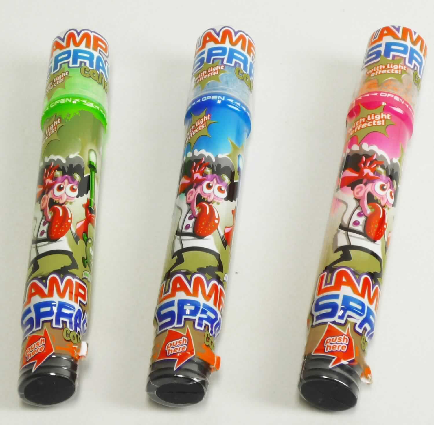 Saures Candy-Spray, Geschmacksrichtung Himbeer, Apfel und Erdbeer

Beschaffenheit des vorgelegten Warenmusters:
In bunte Folie eingeschweißte, stabförmige, blaue, grüne bzw. rote, transparente Kunststoffflasche mit Sprühaufsatz 
und Kunststoffkappe am oberen Ende und einem Aufsatz mit blauer, grüner bzw. roter LED-Leuchte zum 
Beleuchten des Inhalts am unteren Ende; auf der Folie aufgedruckt u. a. die Warenbezeichnung (Candy Spray), die 
Geschmacksrichtung (Himbeer, Apfel bzw. Erdbeer) und die Inhaltsmenge (28 ml); auf dem Beipackzettel Angaben 
u. a. zu den Zutaten (im Wesentlichen Wasser, Zucker, Citronensäure, Aroma), zum Nährwert und zur Inhalts-
menge.
Inhalt: Farblose, klare Flüssigkeit; Geruch nach Himbeer-, Apfel- bzw. Erdbeeraroma; Geschmack süß, sauer, 
aromatisiert; wegen des hohen Säuregehalts nicht unmittelbar trinkbar.

Saccharose (einschließlich Invertzucker als Saccharose berechnet) oder 
Isoglucose (als Saccharose berechnet)*: weniger als 70 GHT
Citronensäure*: 5,5 GHT 

*gemäß Antragsangaben

Lebensmittelzubereitung, anderweit weder genannt noch inbegriffen, Zuckersirup aromatisiert oder gefärbt, kein Isoglucose-, Lactose-, Glucose- und Maltodextrinsirup, mit einem Gehalt an Saccharose (einschließlich Invertzucker als Saccharose berechnet) oder Isoglucose (als Saccharose berechnet) von weniger als 70 GHT, andere.