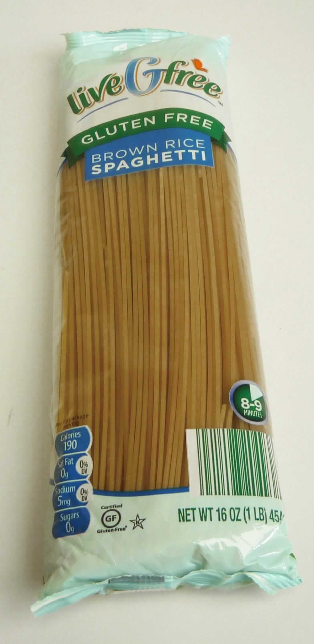 Glutenfreie Teigwaren - Spaghetti

Antragsangaben: Pasta aus braunem Reis, glutenfrei

Beschreibung des vorliegenden Warenmusters (in Originalumschließung):
Bedruckter Kunststofffolienbeutel mit Angaben in englischer Sprache zum Erzeugnis (Brown Rice Spaghetti; 454 g), 
zu den Zutaten (siehe Feld 8) und zur Zubereitung (8 - 9 Minuten kochen); darin braune, getrocknete, nicht vor-
gekochte, dünne, lange Teigwaren nach Art von "Spaghetti".

Eier und Weichweizen nach der Zutatenliste nicht enthalten

Teigwaren, weder gekocht oder gefüllt noch in anderer Weise zubereitet, keine Eier enthaltend, weder 
Weichweizenmehl noch Weichweizengrieß enthaltend, Reis enthaltend.