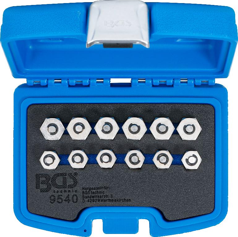 Rohrverschlussstück aus Stahl

Bei der Ware handelt es sich den Angaben nach um ein Set aus insgesamt 12 Rohrverbindungsstücken in Form von 6 Verschlussstücken mit den Gewinden M12 x 1,5 bzw M14 x 1,5. Auf der Innenseite befindet sich jeweils ein Dichtkonus. Die Erzeugnisse sind den Angaben nach aus anderem als nicht rostendem Stahl (S45C) gefertigt.
Die Ware wird den Angaben nach zum Verschließen von Injektoren von Kraftfahrzeugen genutzt, wenn die Kraftstoffleitung demontiert ist.

Die Ware wird nach ihrer stofflichen Beschaffenheit als Rohrverschlussstücke, aus Eisen oder Stahl, andere, mit Gewinde, andere, in den TARIC-Code 7307 9910 90 eingereiht.