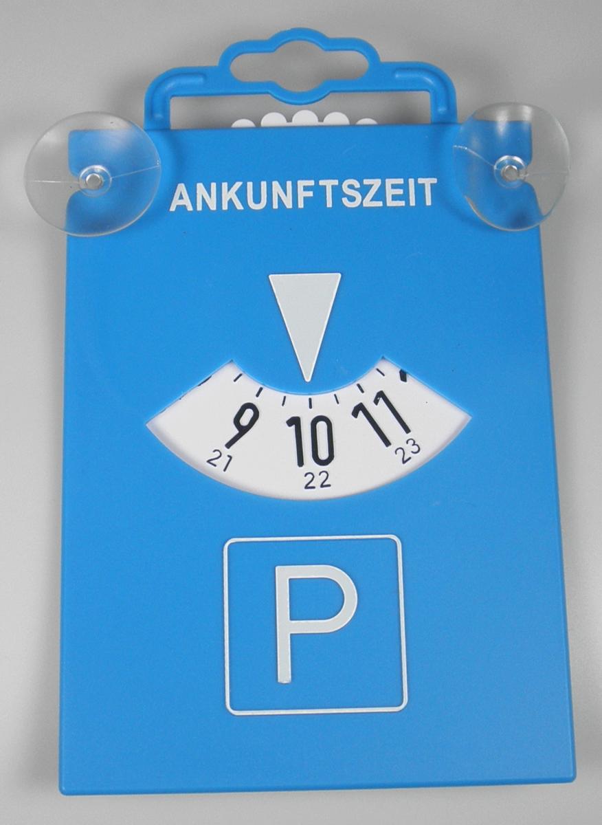 Es handelt sich um eine handelsübliche Parkscheibe aus Kunststoff mit den Abmessungen von etwa 10,5 x 17,0 x 0,7 cm, die mit den zum Anzeigen des Parkbeginns (= Ankunftszeit) erforderlichen Aufdrucken versehen ist. Die Parkscheibe ist auf der Schauseite mit zwei Saugnäpfen ausgestattet, die als Halterungen dienen.

Abbildung siehe Anlage.

Derartige Waren gehören als "andere Drucke" zum TARIC-Code 4911 9900 00.