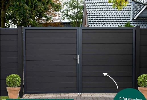 Sogenannter Bausatz zum Aufbau des Rahmens für ein Tor in Steckzaunvorrichtungen:

Es handelt sich bei der Ware um einen verpackten Bausatz zum Aufbau des Rahmens für ein Tor in Steckzaunvorrichtungen bzw. Sichtschutzsystemen (nicht Teil des Antrags).
Der Bausatz besteht aus
- zwei hohlen Aluminiumleisten mit rechteckigem Querschnitt mit einer Länge von 1,80 Metern, deren beide Enden jeweils im 45-Grad-Winkel zugeschnitten sind, um
  die Zusammensetzung des Rahmens zu ermöglichen,
-  zwei hohlen Aluminiumleisten mit rechteckigem Querschnitt mit einer Länge von 1,00 Metern, deren beide Enden jeweils im 45-Grad-Winkel zugeschnitten sind,
- vier Aluminium-Winkeln, mit denen die Aluminiumleisten zu einem Rahmen verschraubt werden,
- 16 Schrauben zum Verschrauben des Rahmens, 
- einer Gummidichtung. Sie wird in das Aluprofil eingelegt, damit die Füllungen arbeiten können und das Tor nicht auseinandergedrückt wird.

Im montierten Endzustand ist das Tor 1 m x 1,80 m groß.
Der Alu-Rahmen des Tors wird mit Leisten aus WPC, Alu oder ähnlichem (nicht Teil des Antrags) gefüllt, wodurch sich das Tor nathlos in das Sichtschutzsystem einfügen soll.
- Antragstellerangaben -

Die unedlen Metalle sind charakterbestimmend. Aluminium herrscht gewichtsmäßig vor.

Derartige Erzeugnisse gehören als zerlegte noch nicht zusammengesetzte "Rahmen für Tore / Türen" zum TARIC-Code 7610 1000 00.