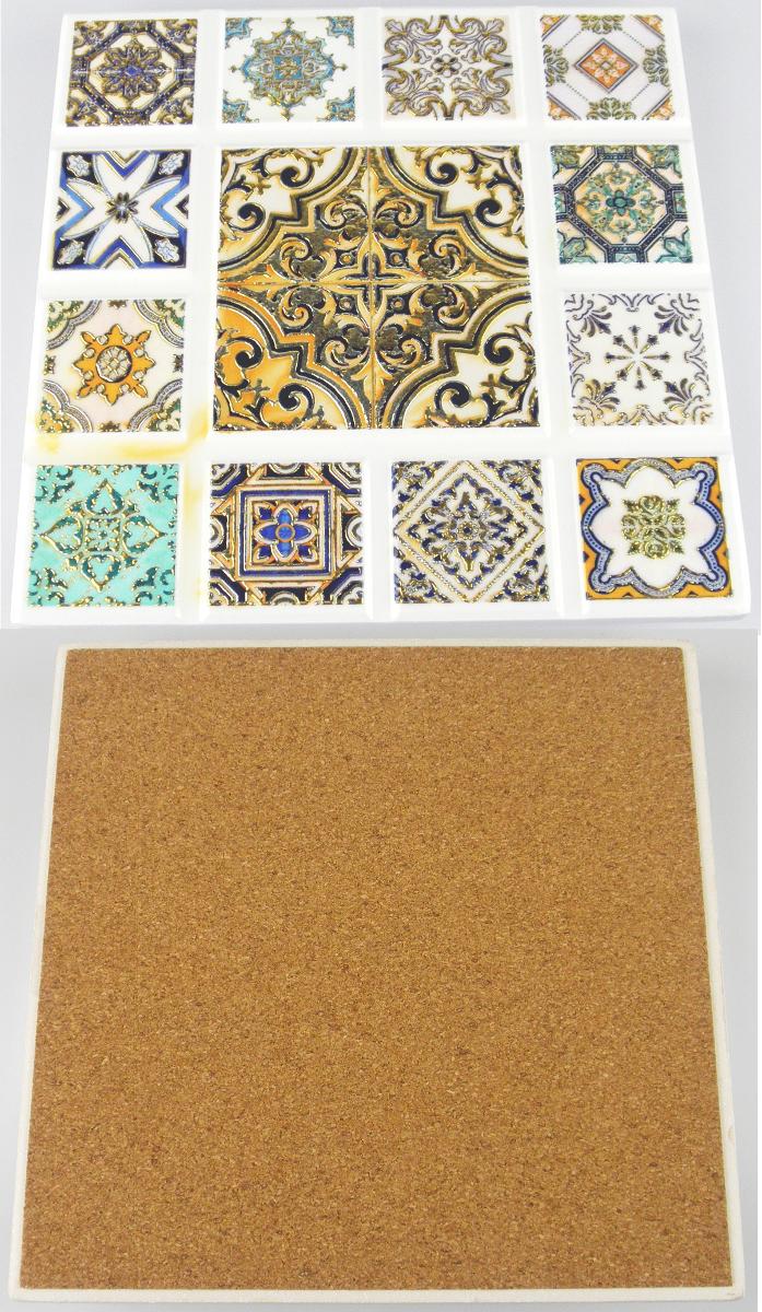 Anderer keramischer Haushaltsartikel, sog. Dekountersetzer, Artikelnummer 344774,
Foto siehe Anlage,
- Untersetzer in Form einer quadratischen, glasierten, im orientalischen Stil bemalten Kachel,
- in den Abmessungen: ca. 16 cm (Länge) x 16 cm (Breite) x 0,7 cm (Dicke),
- keramisches Erzeugnis; nach der Formgebung gebrannt; tonmineralhaltiges Material enthaltend,
- - lt. Antrag aus Steingut,
- mit einer dünnen Unterlage aus Kork,
- stellt sich als Tischkachel und damit als Artikel für den Tischgebrauch dar (somit kein
  keramischer Ziergegenstand der Position 6913).

"Anderer keramischer Haushaltsartikel, Artikel für den Tischgebrauch, aus Steingut"