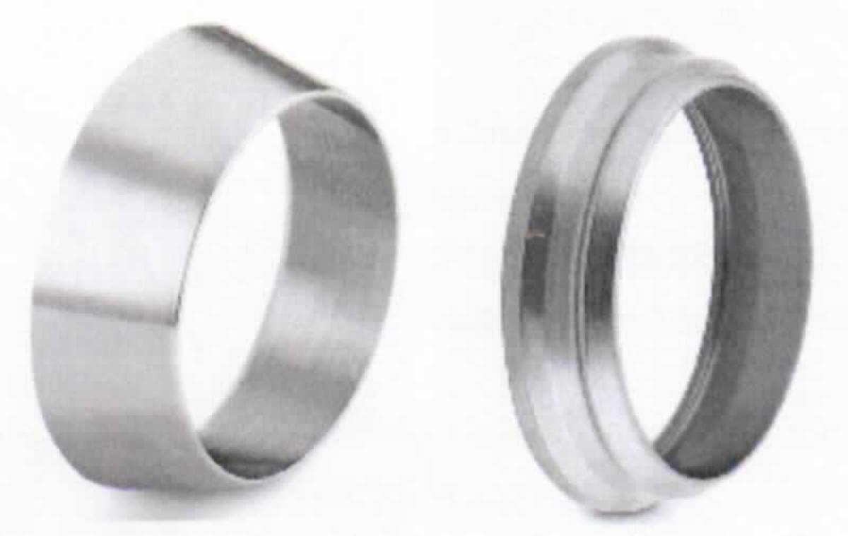 Es handelt sich um aus einer Nickellegierung mit gewichtsmäßig vorherrschendem Nickelgehalt gefertigte Klemmringe in Form konischer Hohlerzeugnisse bzw. ringförmiger Waren mit einer einfach abgestuften Außenseite. Die Klemmringe werden bei der abdichtenden Montage von Rohren verwendet.
Größen: 1/16" - 2" und 2 mm - 50 mm.
- Antragstellerangaben -

Abbildung siehe Anlage.

Derartige Erzeugnisse gehören als "andere (als in der Codenummer 7508 1000 00 0 genannte) Waren aus Nickel" zur Codenummer 7508 9000 00 0 des Zolltarifs.